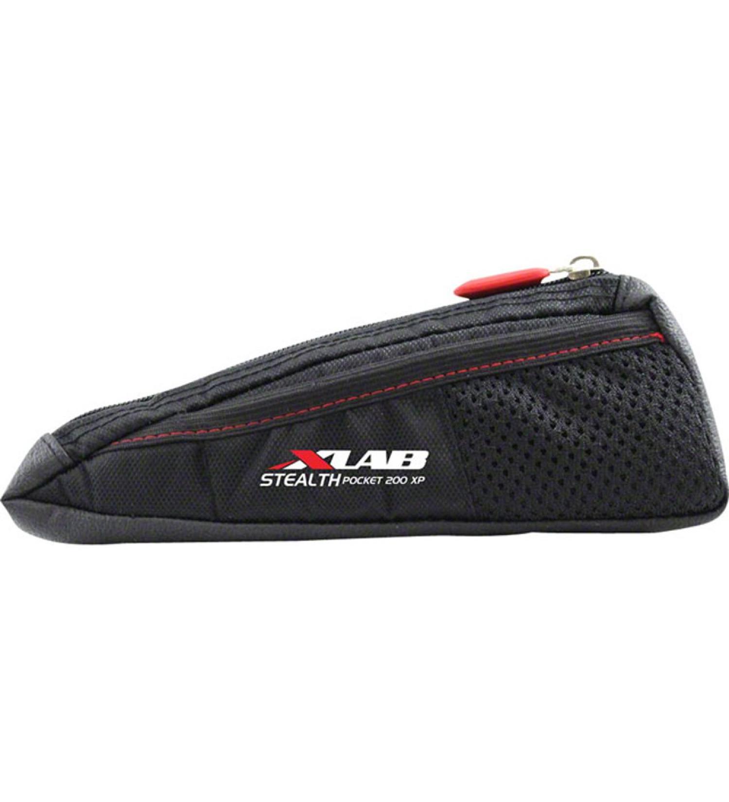 XLAB Stealth Pocket 200 XP  Bolt On Aerodynamic Top Tube Bag with Exterior Mesh Pockets for Triathlon and Gravel Bikes