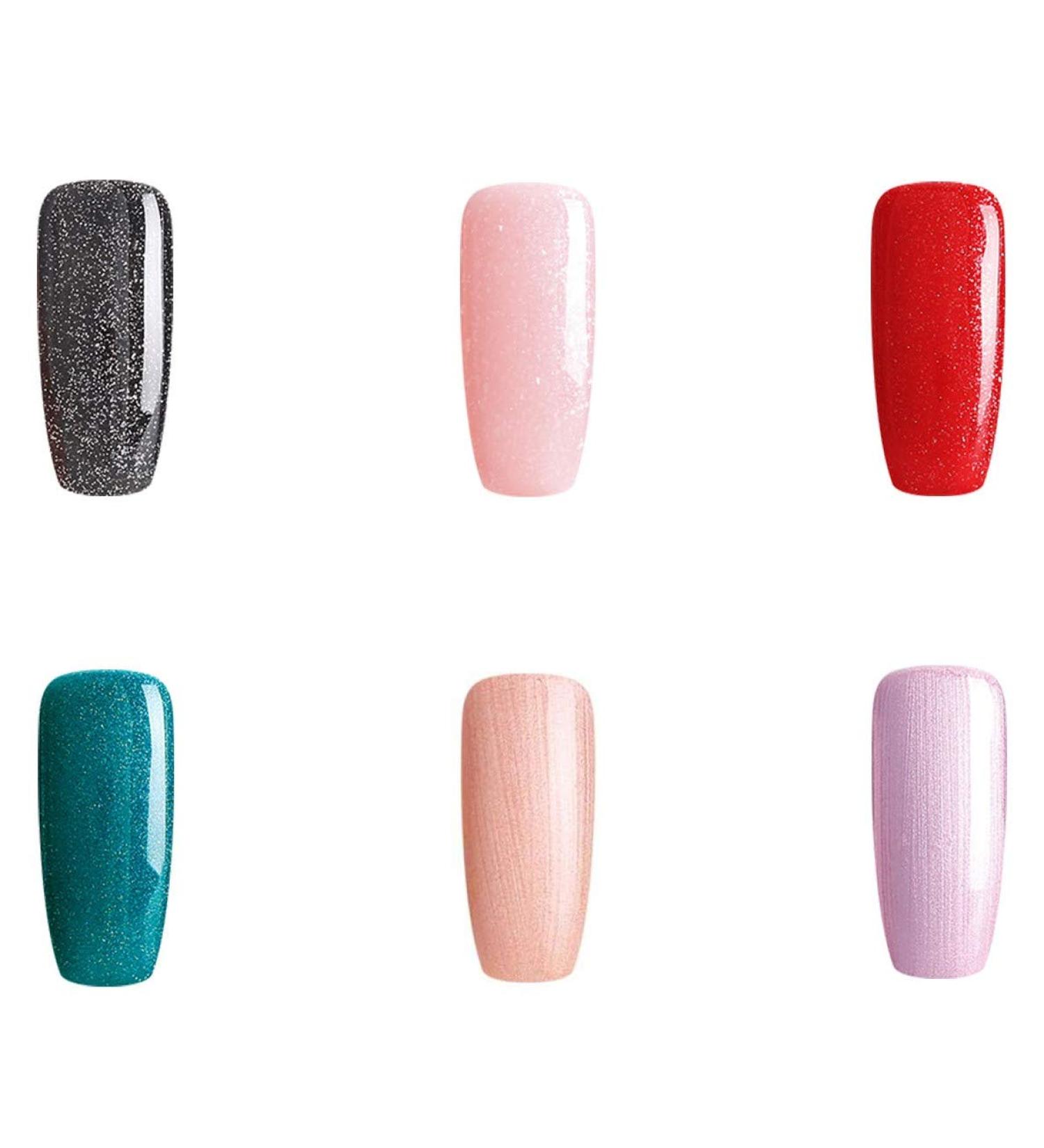Bluesky Gel Nail Polish Shimmer Set Shimmer Glitter Gold Pink Silver Purple (Requires Curing Under Uv/Led Lamp) 10 ml - Buy Online on SooperMarket.com