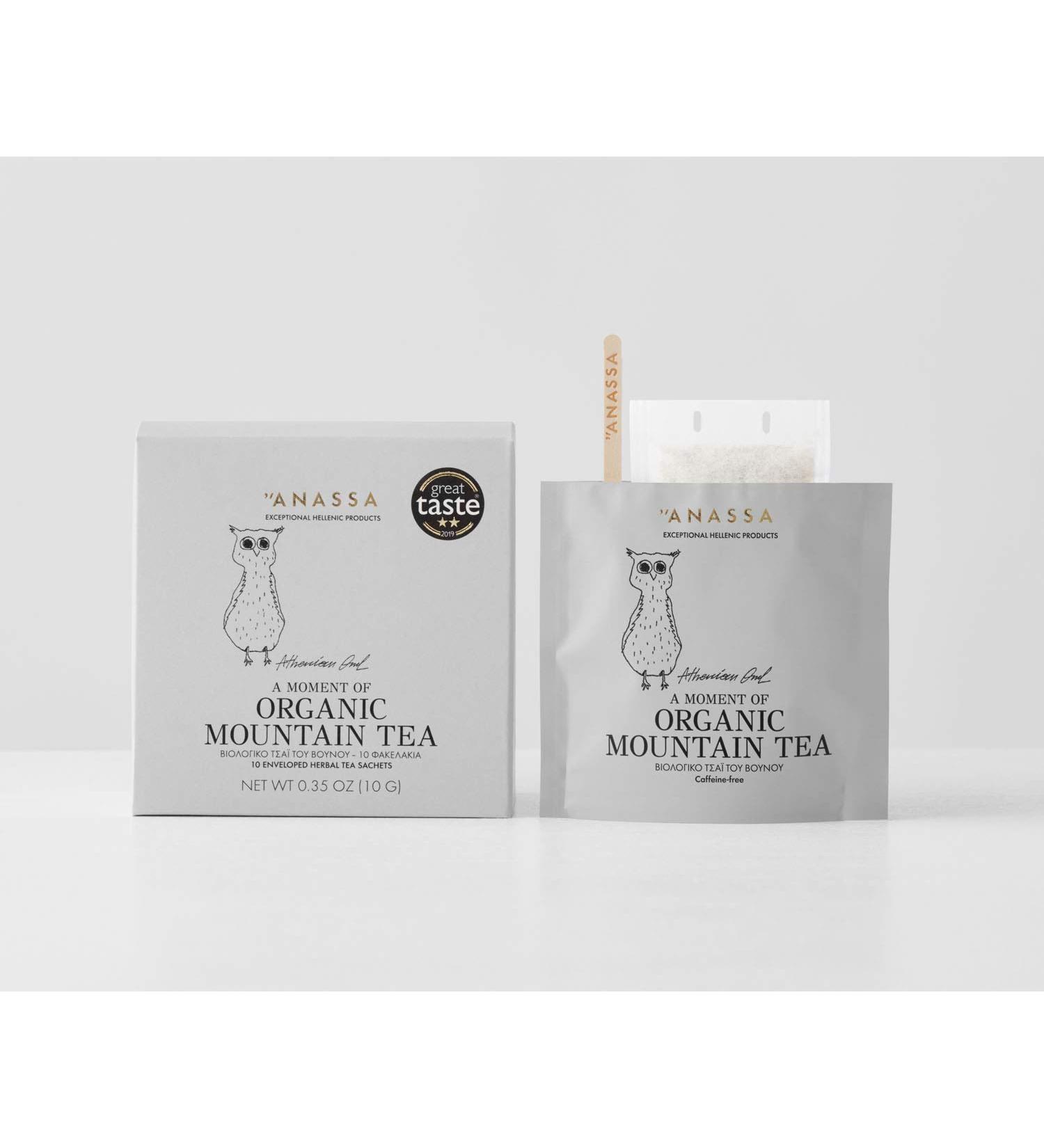 Anassa Organic Mountain Tea 10 Herbal Tea Sachets - Buy Online on SooperMarket.com