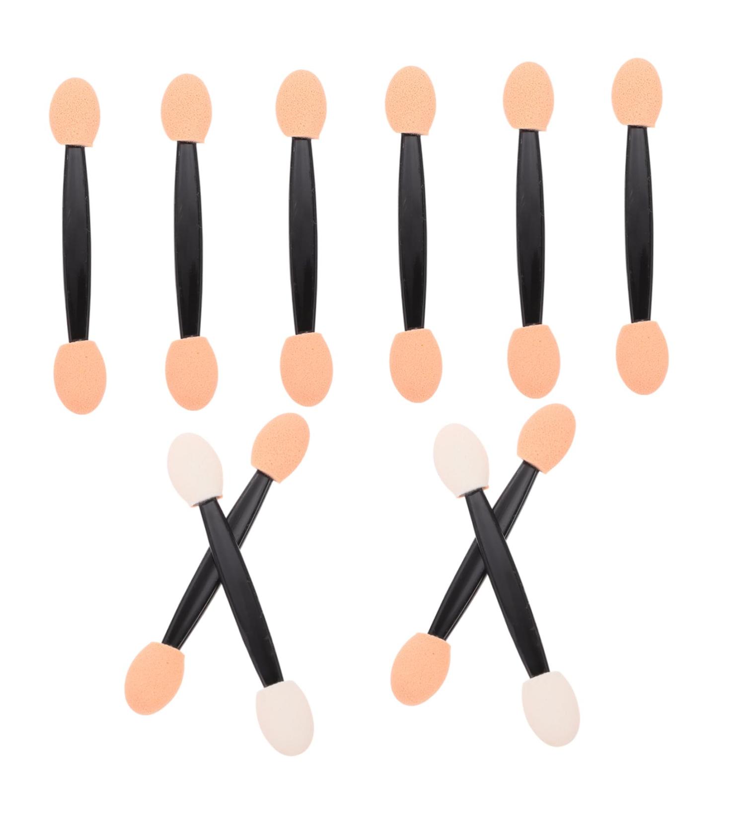 WOONEKY 200 Pcs Double Ended Eyeshadow Brush Professional Eyeshadow Sponge Brush Emulsion Black - Buy Online on SooperMarket.com