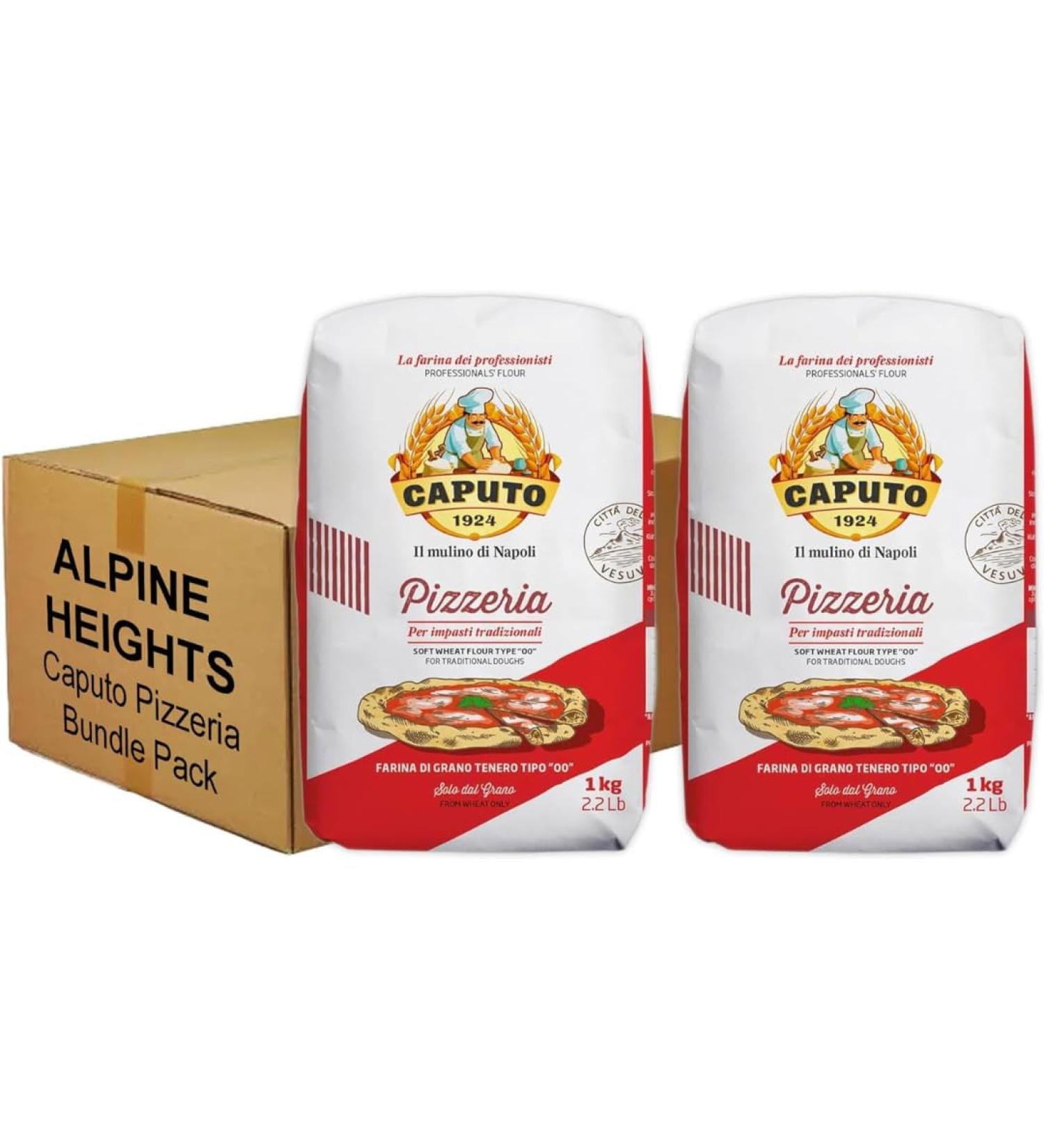 Alpine Heights Bundle Pack - Caputo Pizzeria Flour Premium Italian Type '00' Flour 1kg - Pack of 2 - Buy Online on SooperMarket.com