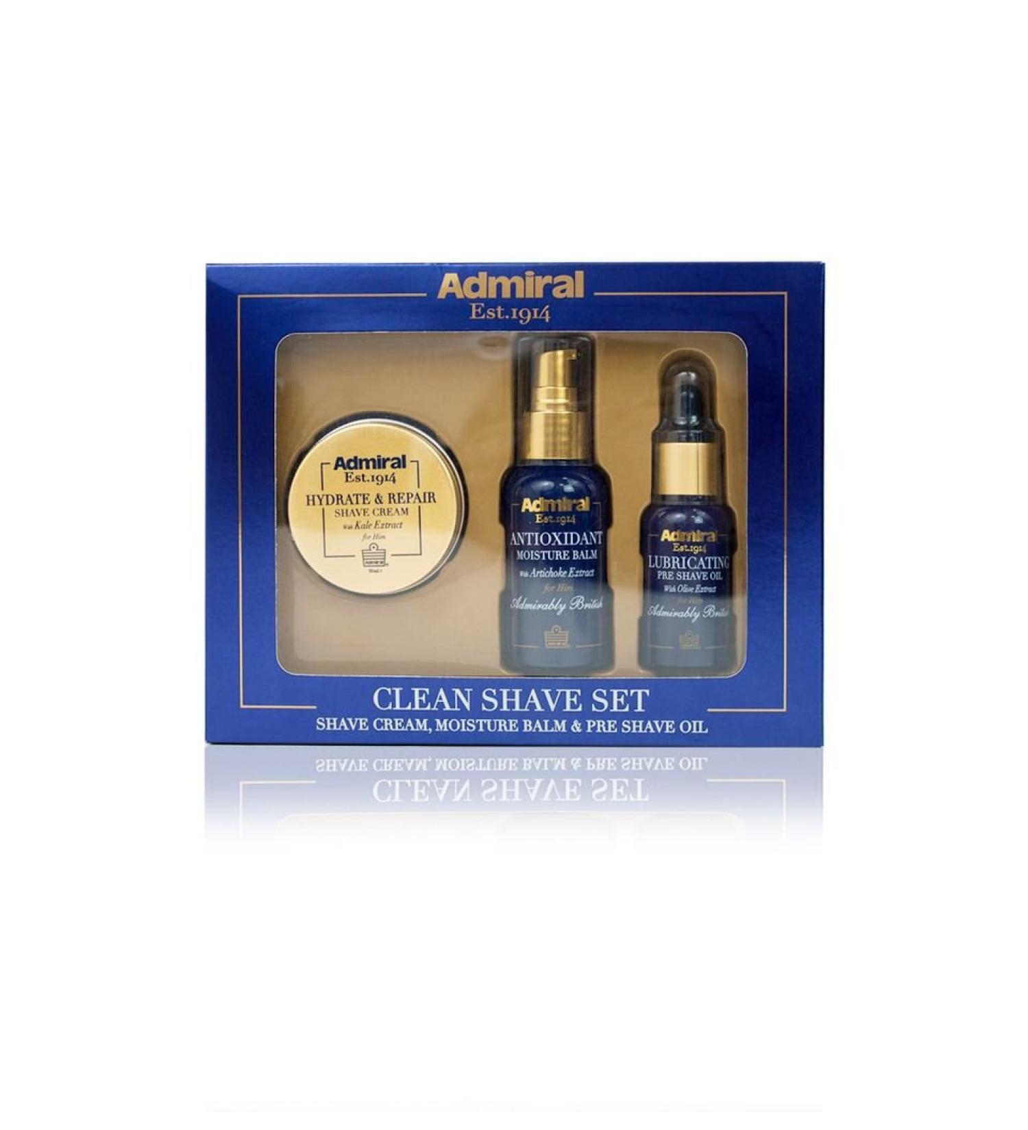 Admiral Male Grooming Clean Shave Set | Premium Shaving Essentials for Smooth Skin - Buy Online on SooperMarket.com