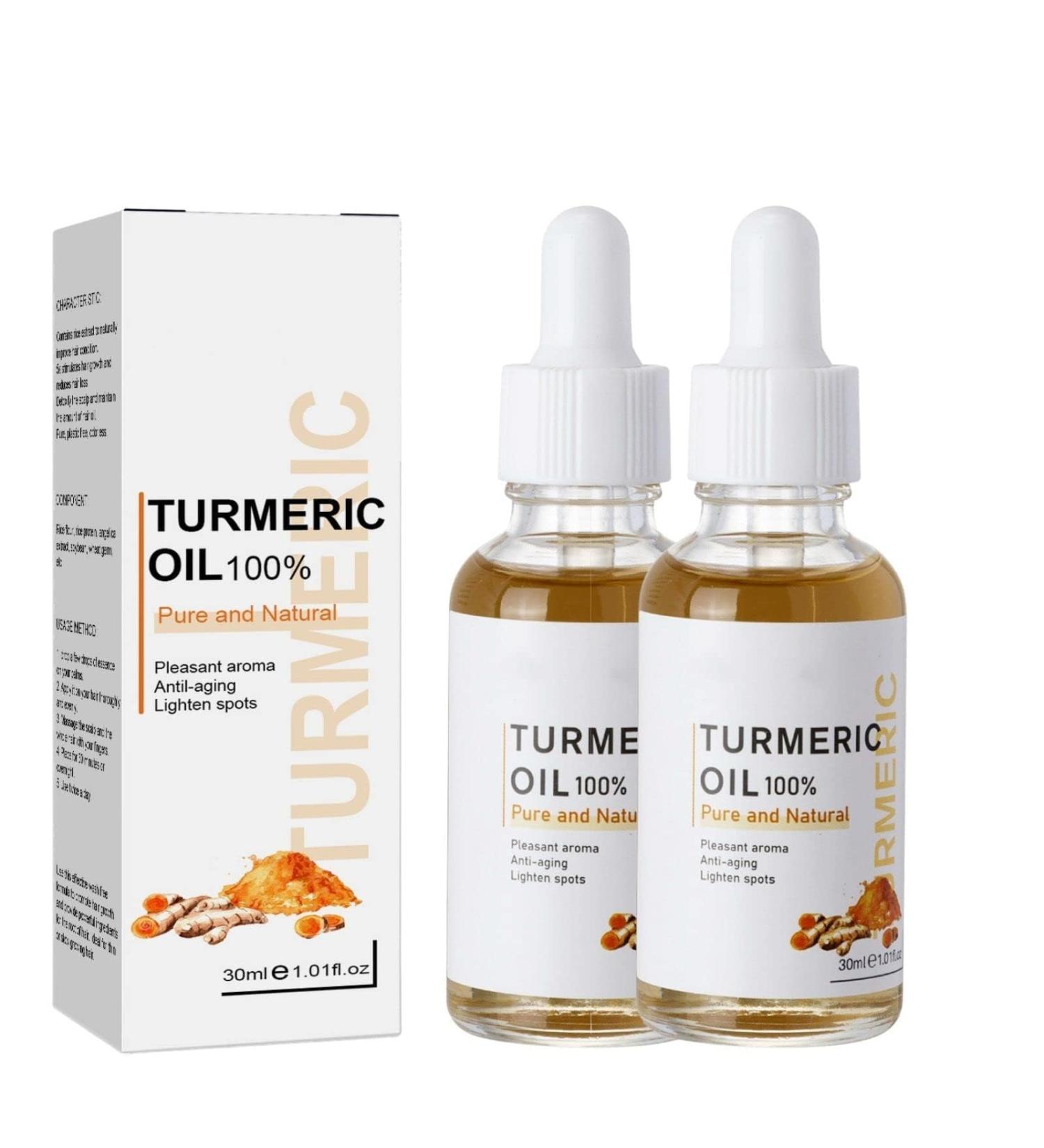 Buy 2 Pack Turmeric Oil Serum for Face | Natural Skin Care Moisturizing Treatment (30ml - Buy Online on SooperMarket.com