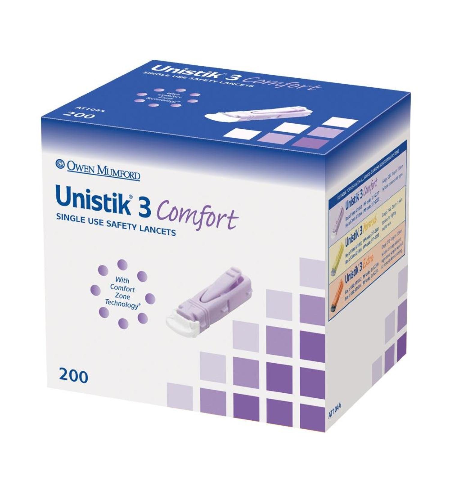 Unistik 3 Comfort Box of 200