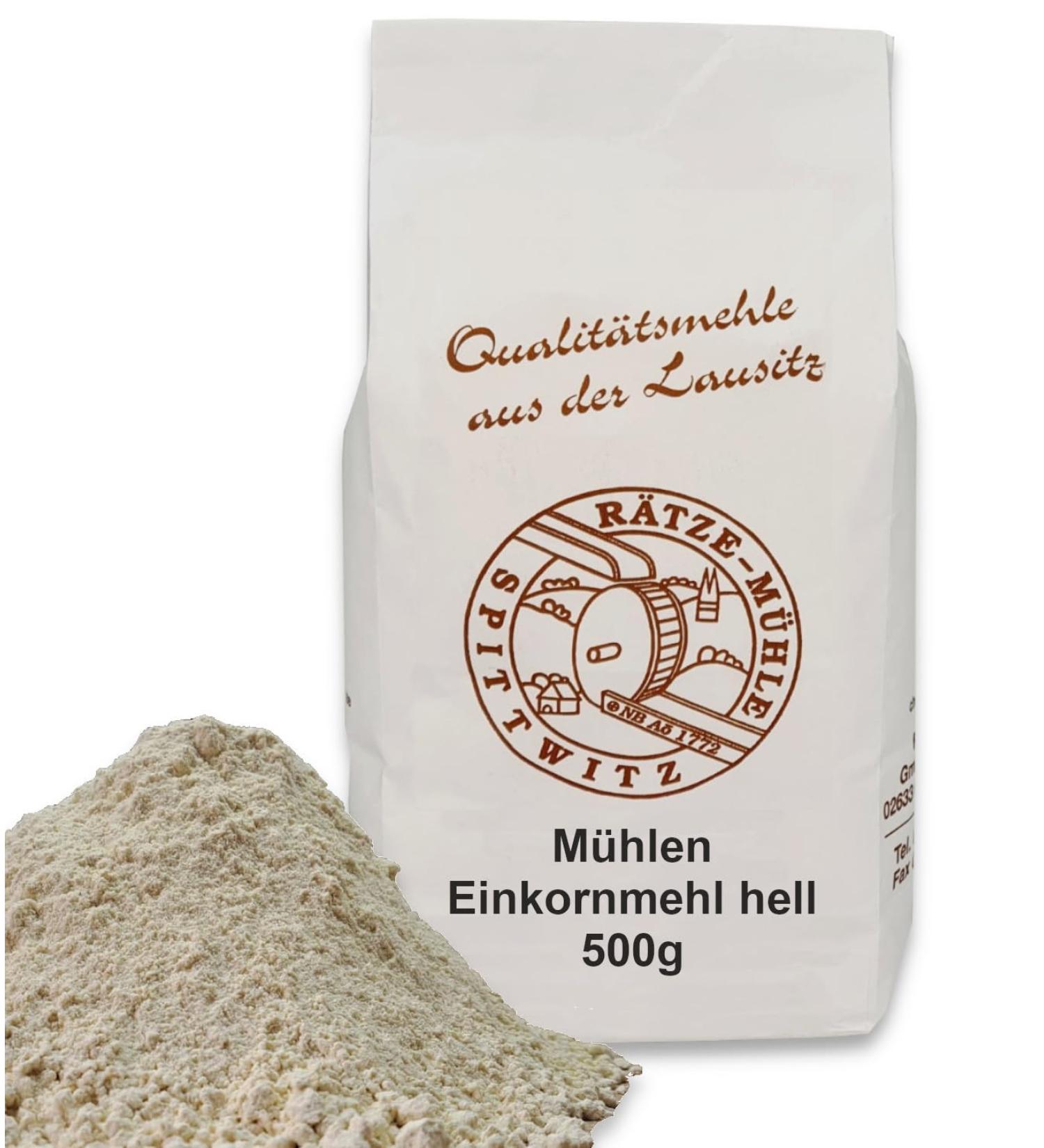 Mills Einkorn Flour Light 500g - 100% Natural Regional Quality | Fresh from R tze Mill - Buy Now! - Buy Online on SooperMarket.com