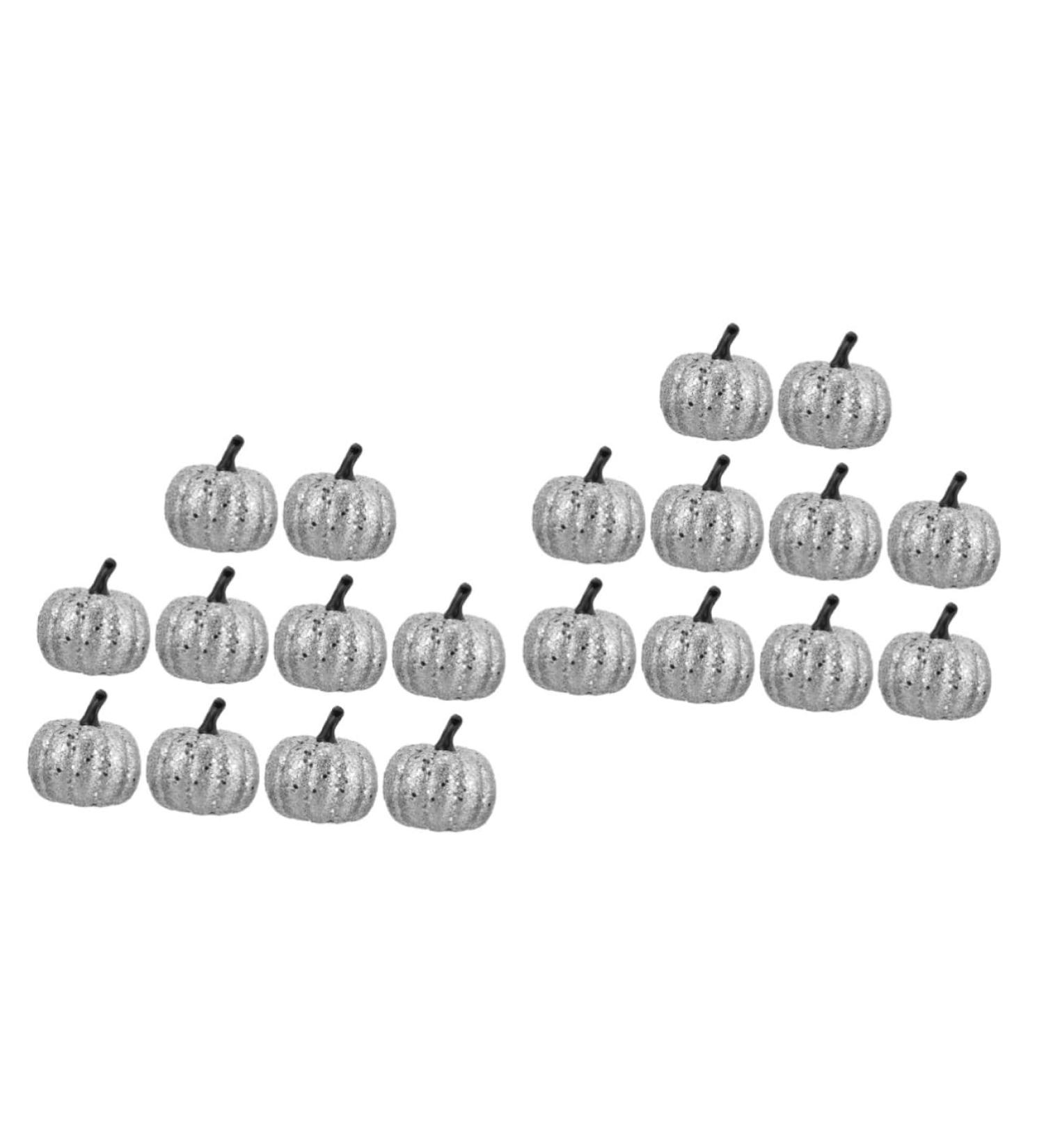 Alipis 20 Pcs Foam Pumpkin Halloween Party Decor Realistic Vegetables Decorative Foam Vegetables Pumpkin Decoration Mini Artificial Pumpkins Faux Pumpkin Craft Powder Silverx2pcs 5CMx2pcs - Buy Online on SooperMarket.com