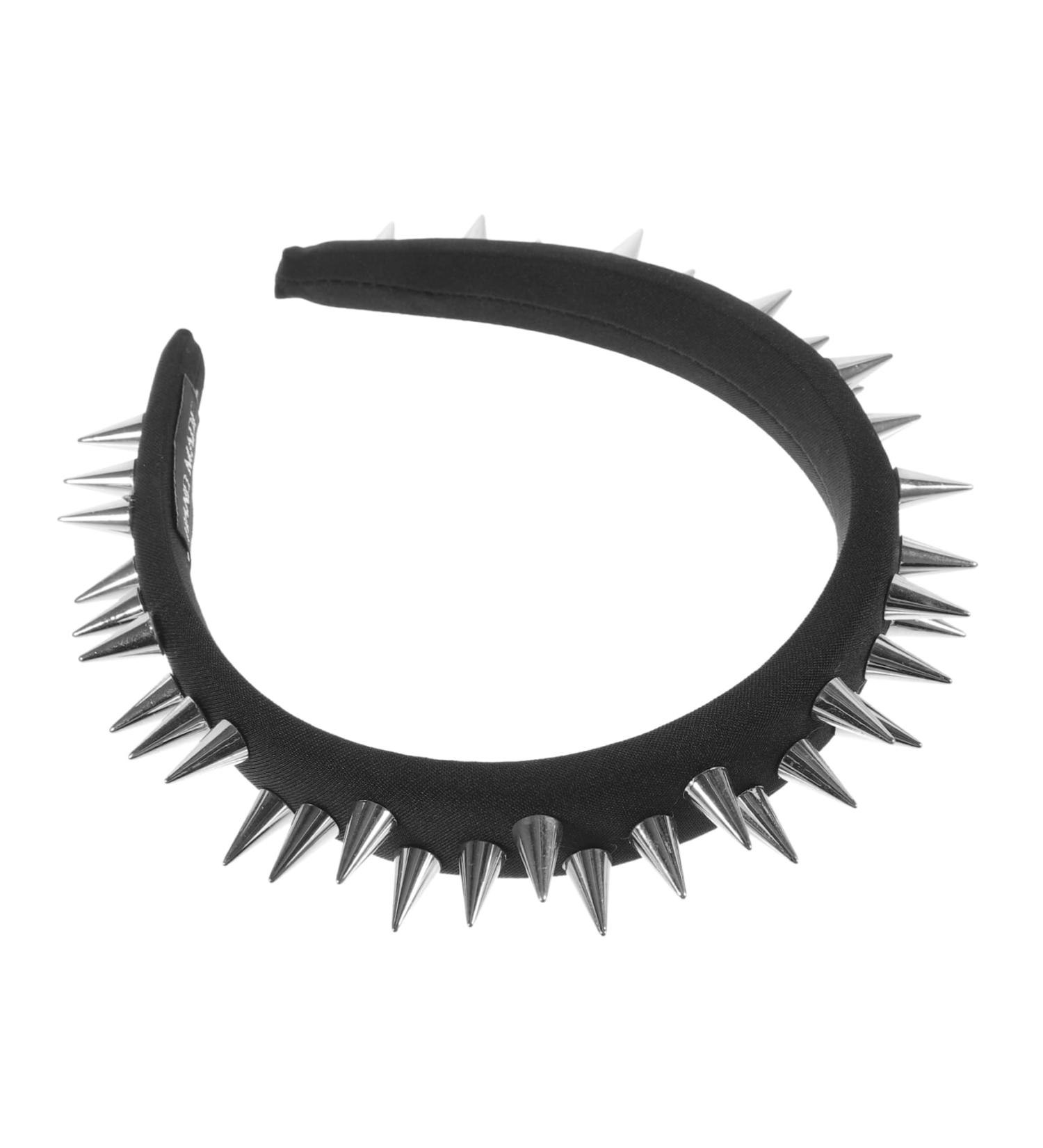 Gogogmee Studded Black Headband Headbands for Teen Embellished Headbands for Women Thin Headband No Slip Headband for Women Punk Rock Accessories Statement Headbands for Women - Buy Online on SooperMarket.com