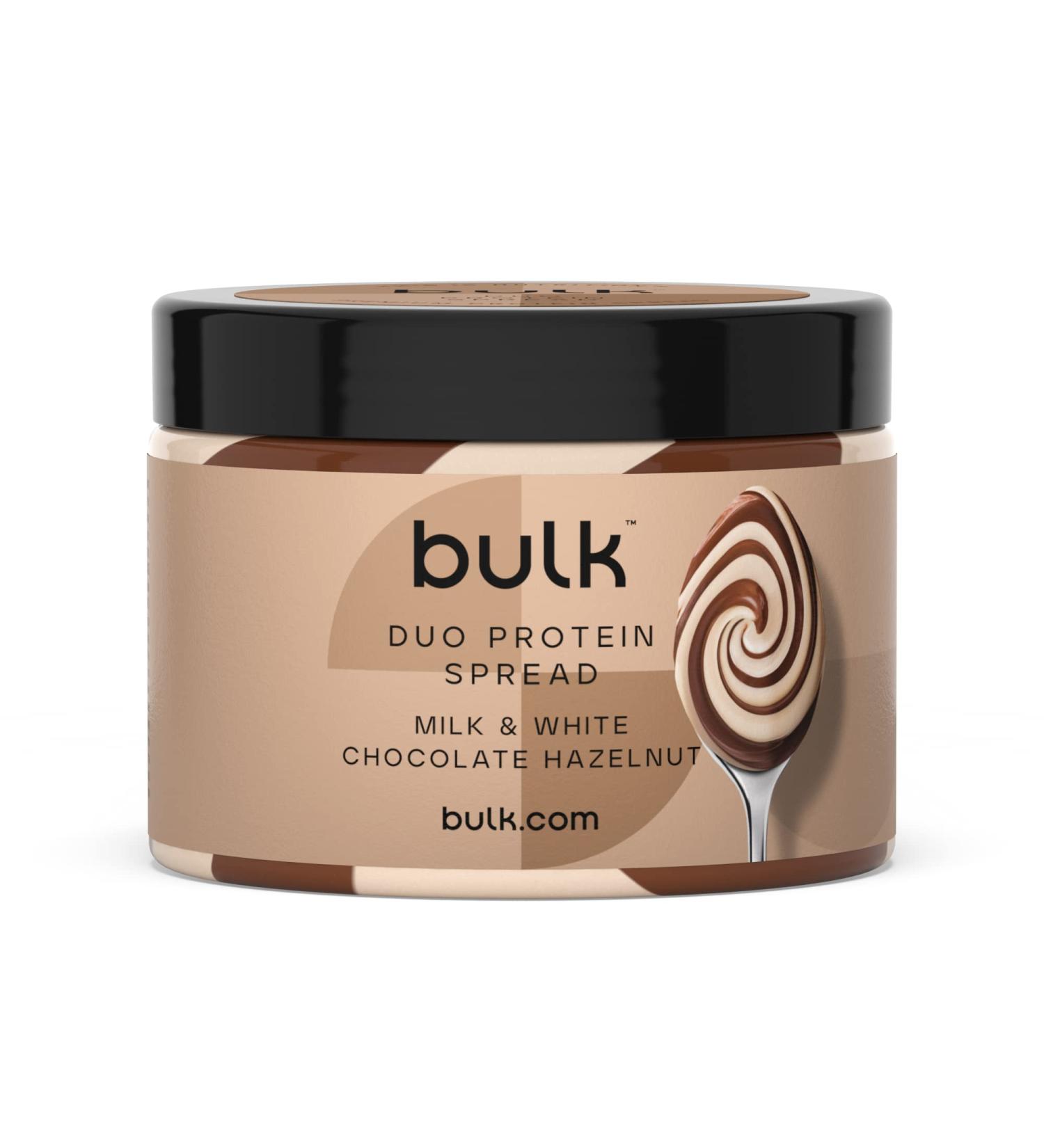 Duo Protein Spread Milk & White Chocolate Hazelnut 500g - Bulk Size | High Protein Snack Spread - Buy Online on SooperMarket.com