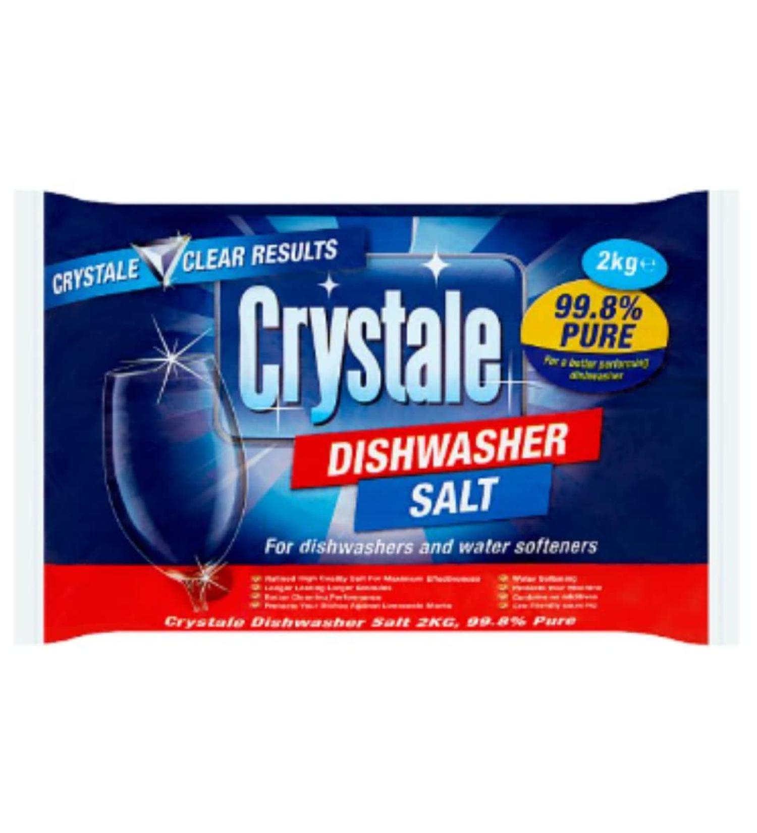 Crystale Dishwasher Salt 2kg x Case of 6