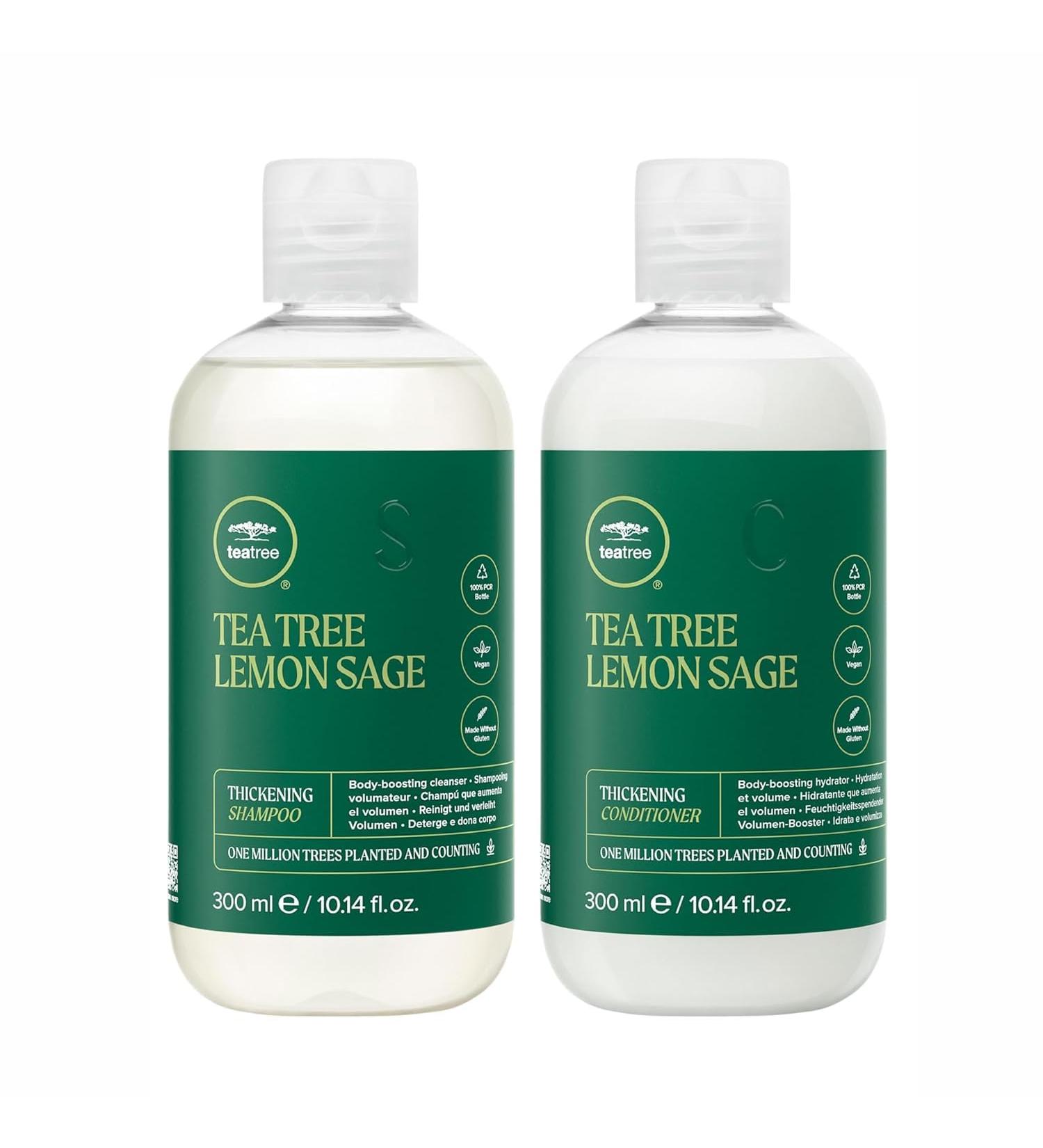 Tea Tree Lemon Sage Volumizing Gift Set - Enhance Hair Volume & Shine | International Shipping Available - Buy Online on SooperMarket.com