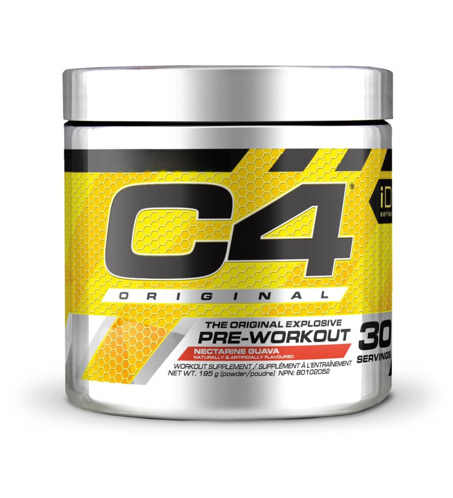 C(4) Original Pre Workout Powder | Increased Energy Focus Nitric Oxide Pre Workout | Energy Support with Caffeine Beta Alanine Creatine Nitrate | 30 Servings (Nectarine Guava) Nectarine Guava 30 Servings - Buy Online on SooperMarket.com