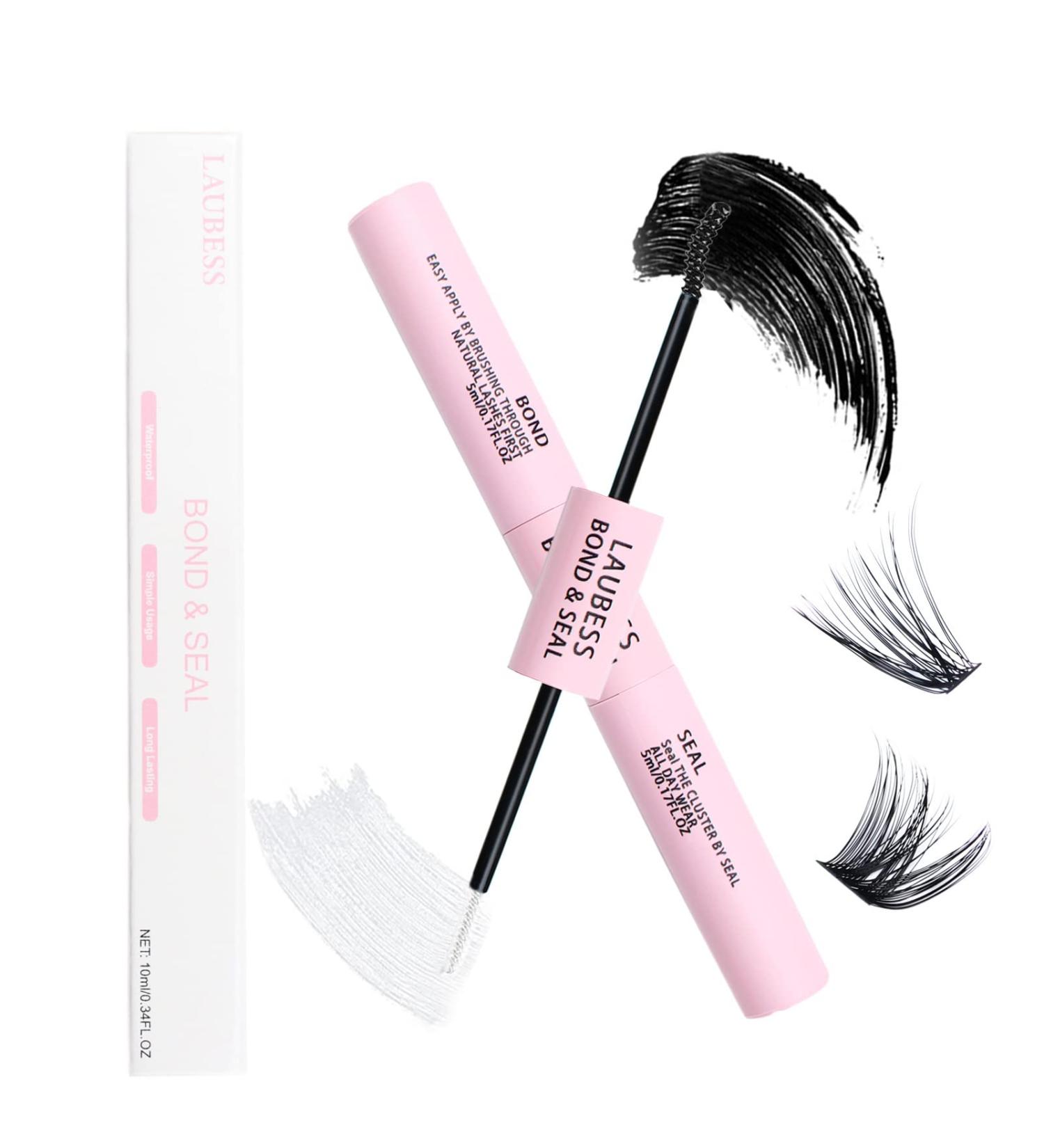 Cluster Lash Glue Kit | Long Lasting & Waterproof DIY Lash Extension | Sensitive Eyes Safe | 5ml+5ml - Buy Online on SooperMarket.com