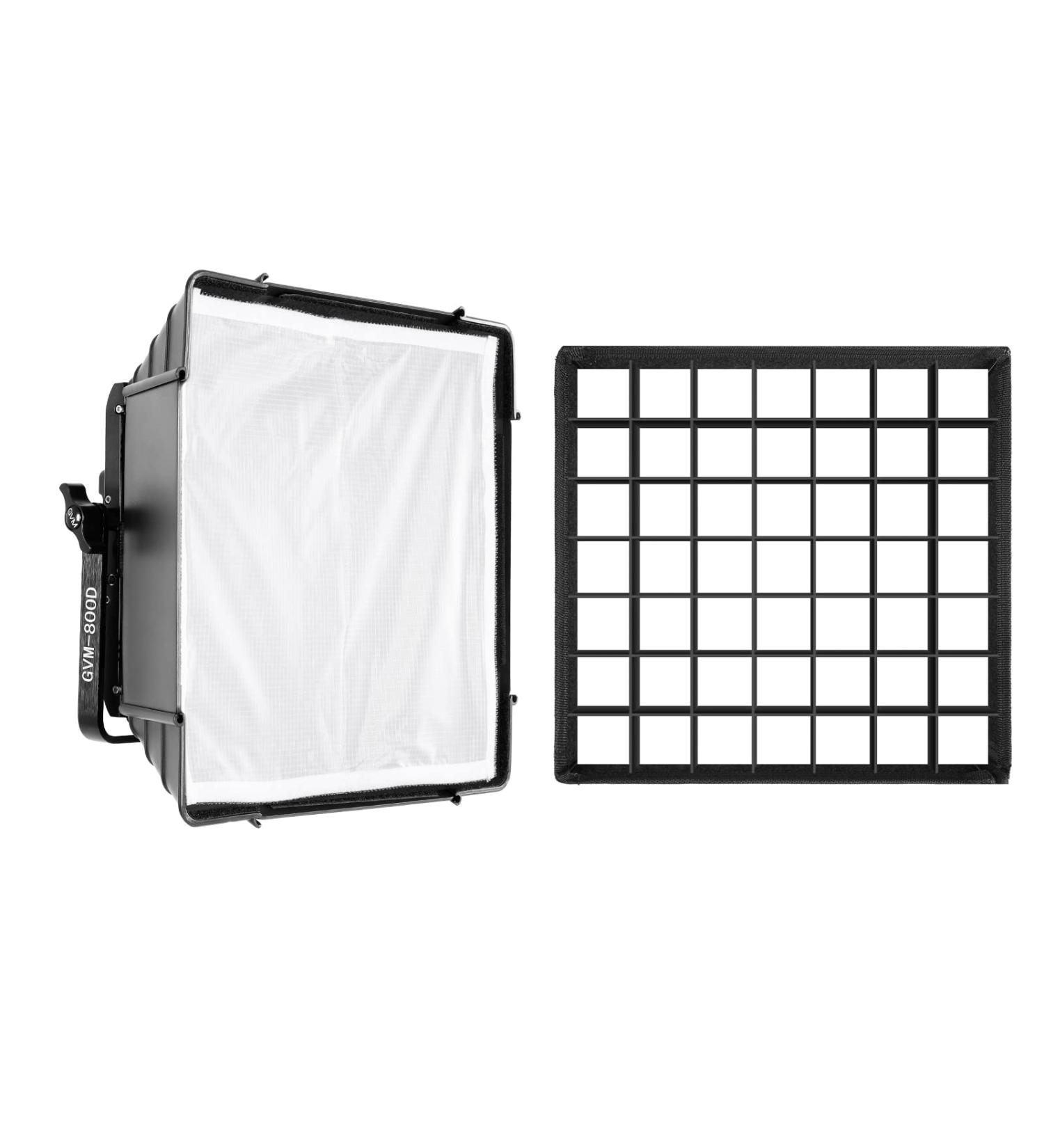 GVM Foldable Softbox Diffuser with Grid Beehive for RGB 800D/560AS/480LS Series LED Video Light Suitable for Studio Lighting Portrait Photography Video Lighting Led Panel 2 Packs 11"x11" - Buy Online on SooperMarket.com