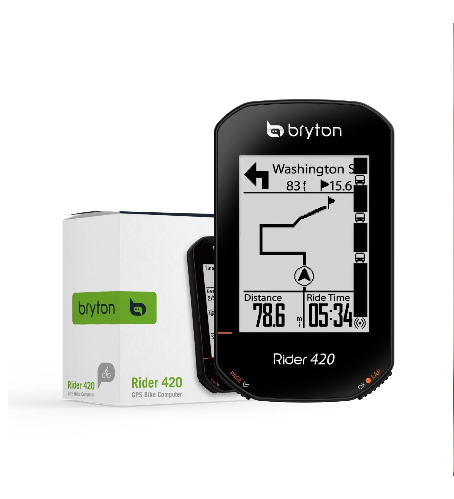 Buy Bryton Rider 420 Wireless GPS Bike Computer - Route Tracking Street Navigation & Multi-Language Support - Buy Online on SooperMarket.com