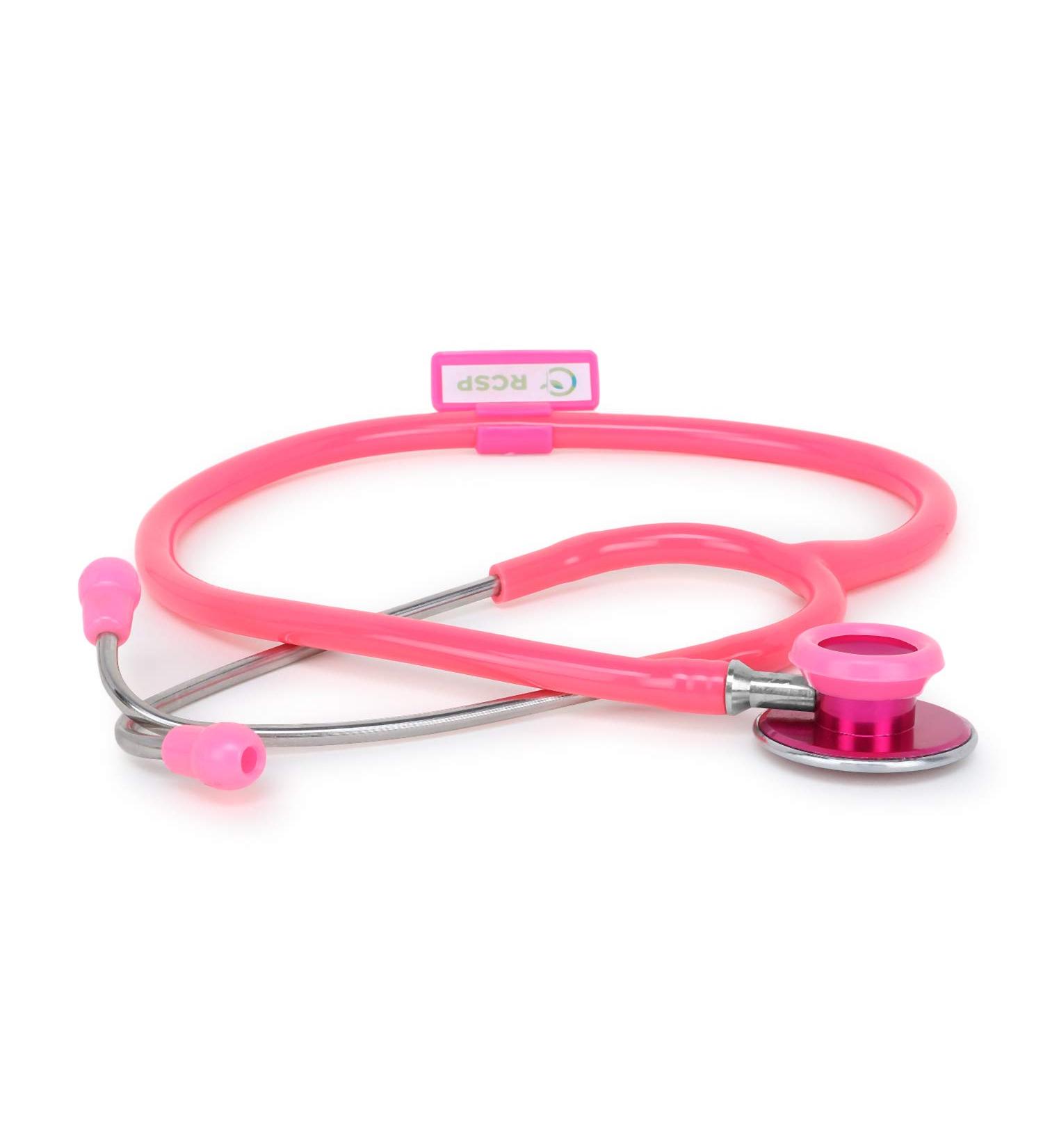 Acoustic Stethoscope for Doctors & Students | Lightweight Flexible Soft Ear Knobs | Pink Edition - Shop Internationally - Buy Online on SooperMarket.com
