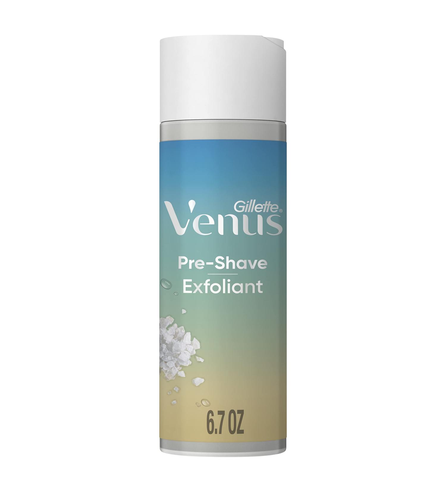 Gillette Venus Women's Pre-Shave Sea Salt Exfoliant Scrub 6.7 oz - Gentle Exfoliation for Smooth Skin - Buy Online on SooperMarket.com