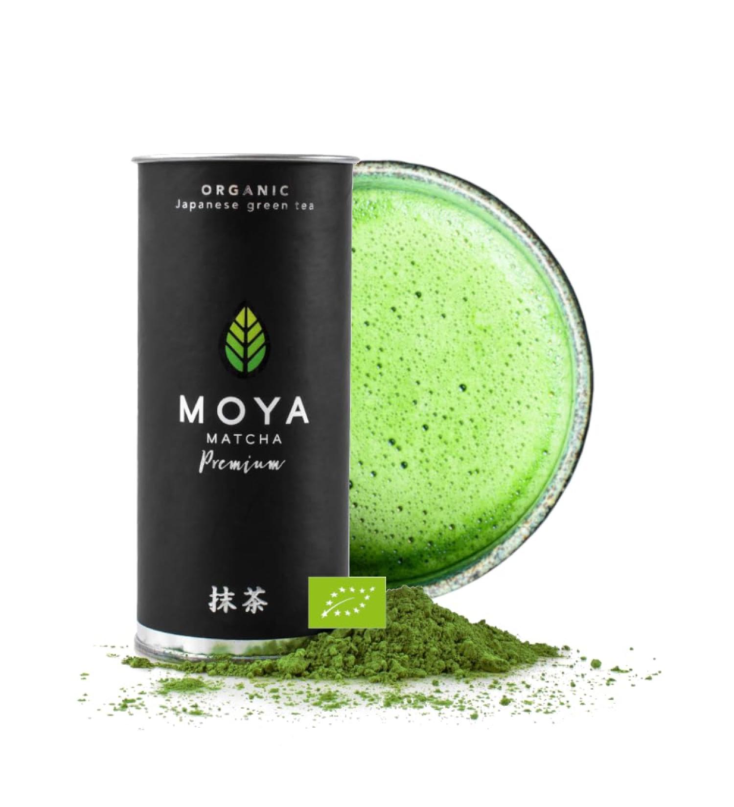 Bio Moya Matcha Tea Powder - 30g Premium Organic Green Tea from Uji Japan | Ideal for Japanese Tea Ceremony - Buy Online on SooperMarket.com