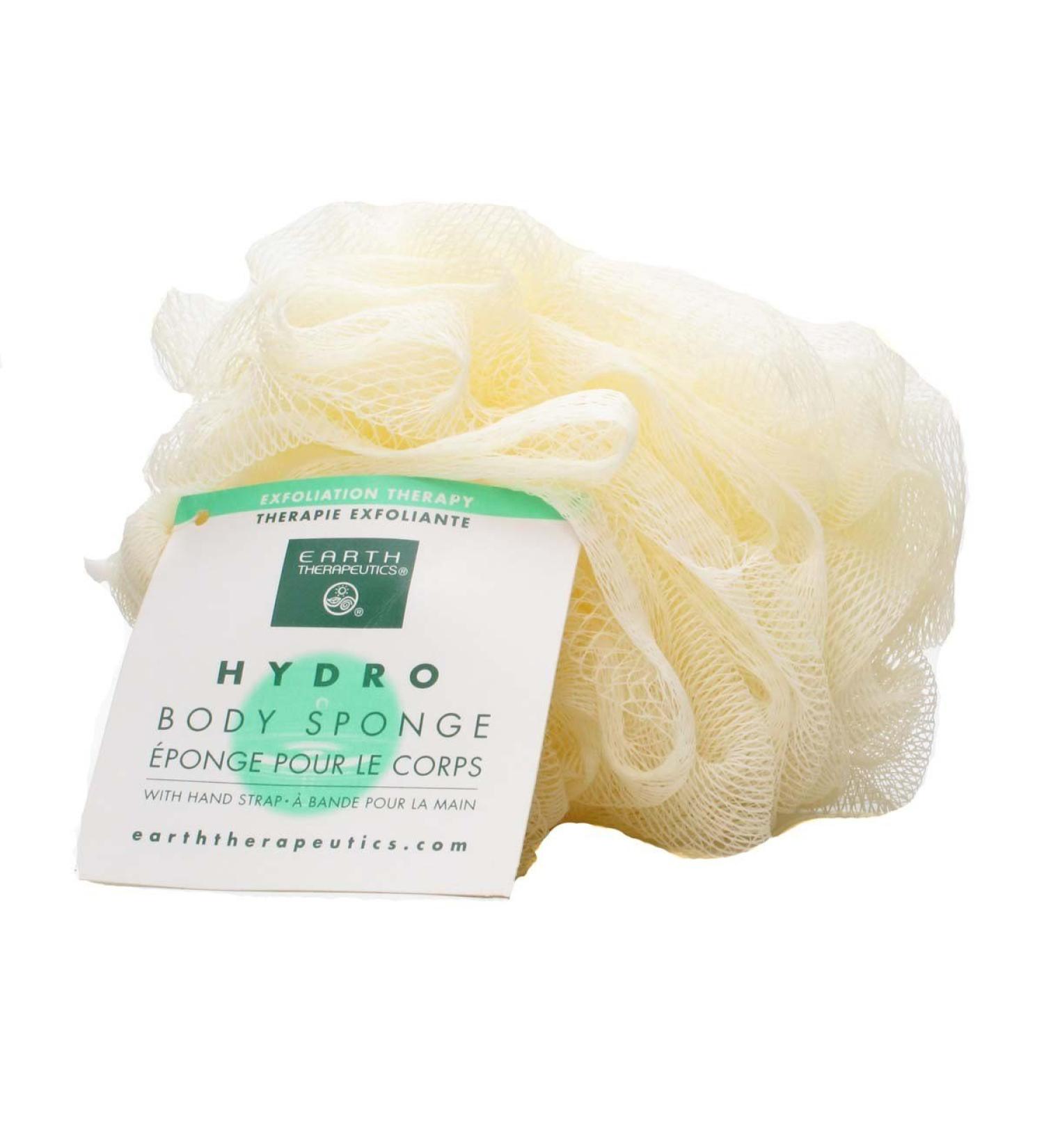 Earth Therapeutics Hydro Body Sponge with Hand Strap Natural (Pack of 12)