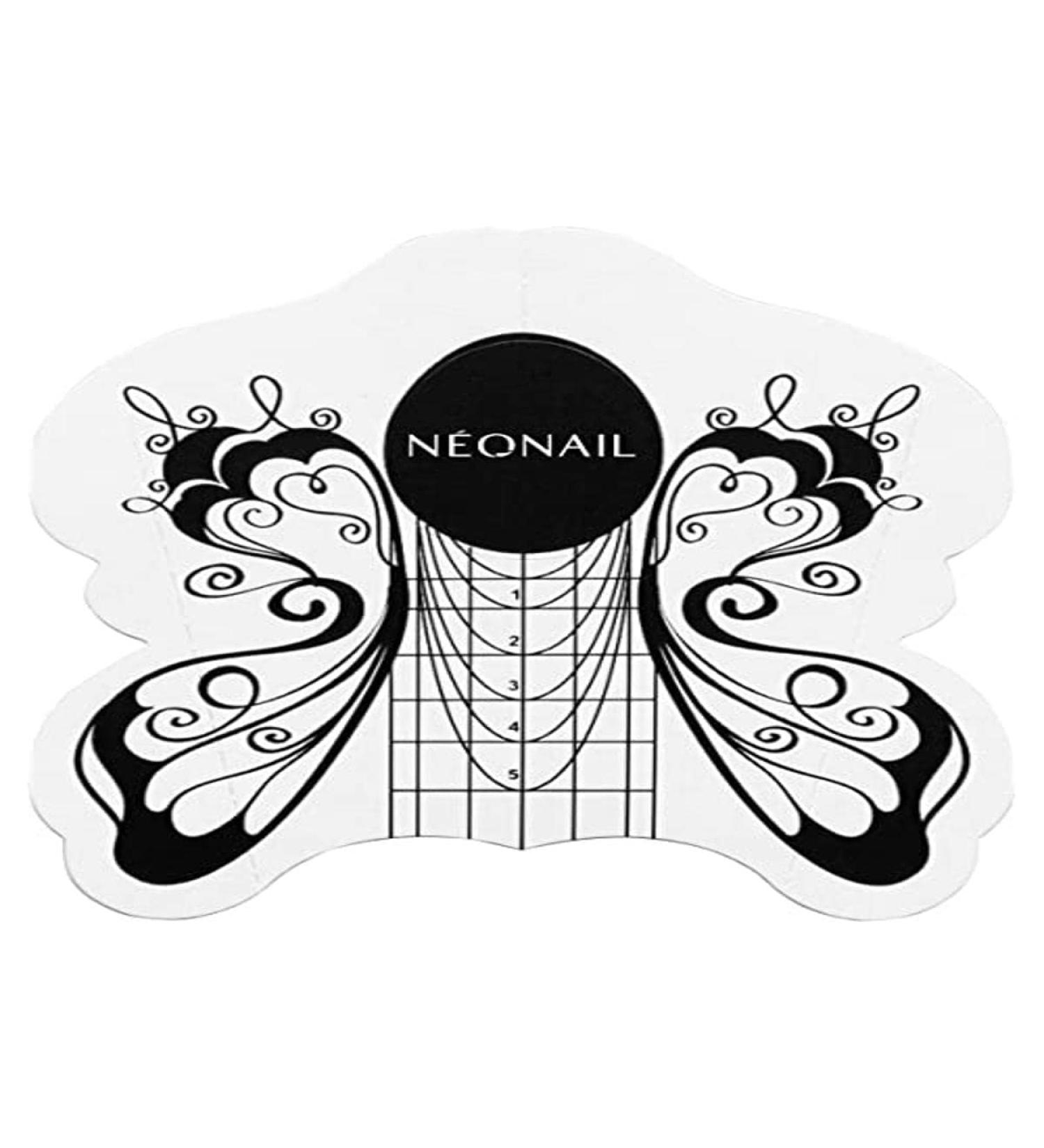 Neo Nail Building Butterfly Forms UV/LED Builder Gel Polish Acrylic Tips Sticker 100pcs MARIPOSA Nail Extension Molds 100pcs