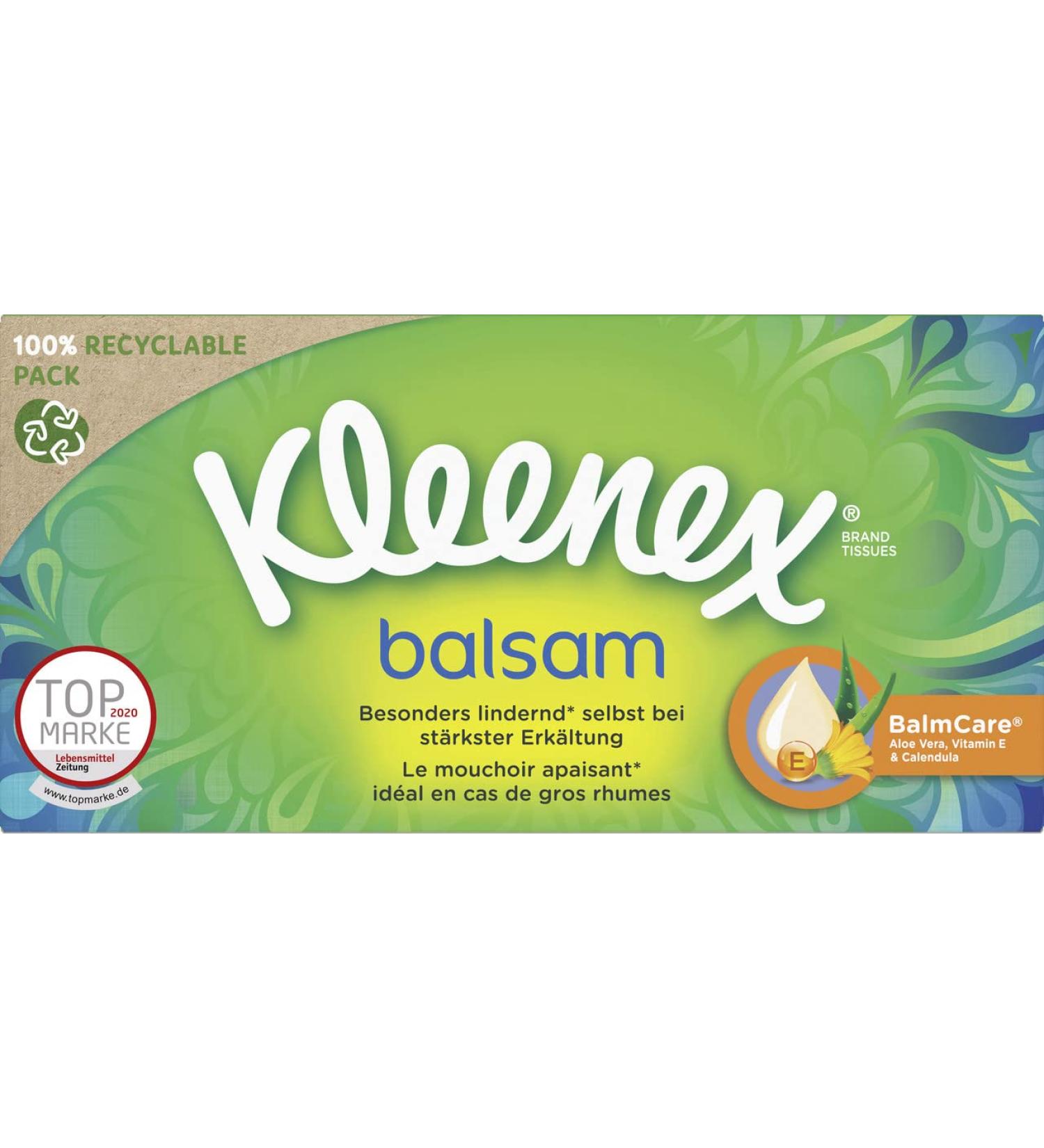 Kleenex balm handkerchiefs 56 pieces