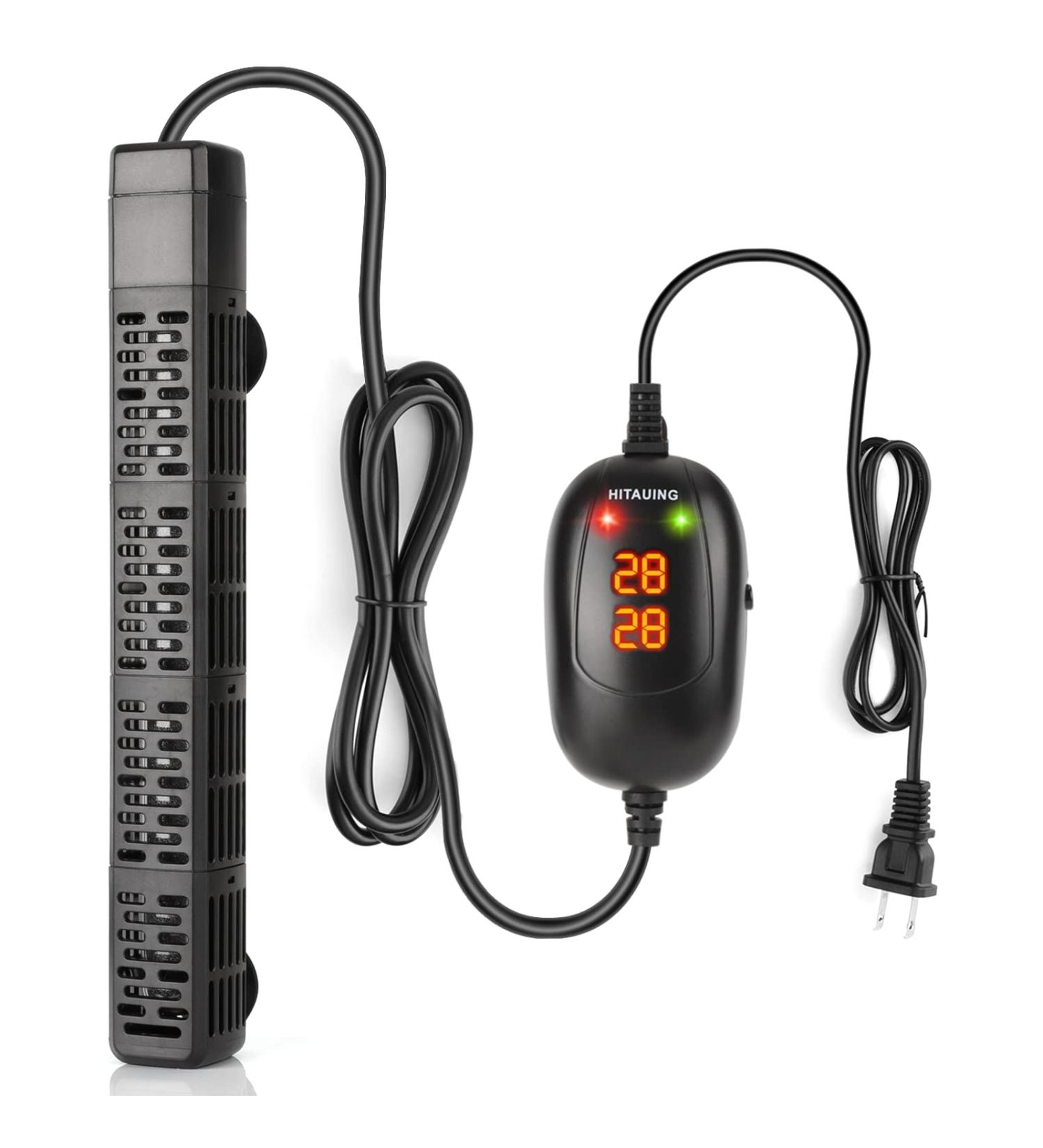 Hitauing Aquarium Heater 500W - Over Temperature Protection Auto Shutdown for Fresh & Saltwater (300-500L) - 50W/100W/300W Options Available - Buy Online on SooperMarket.com