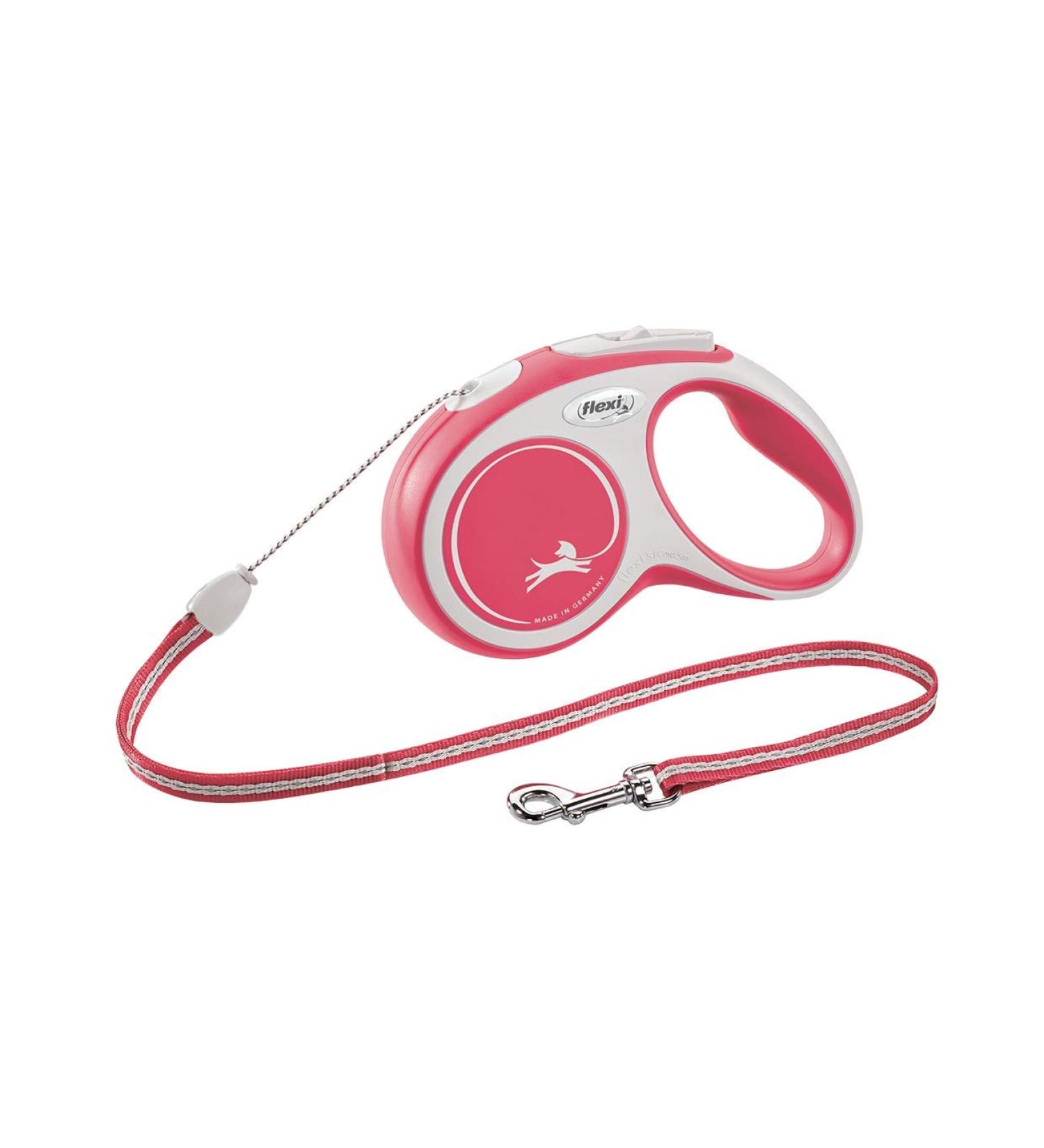 Flexi New Comfort S Dog Leash - 5m Red for Dogs up to 12kg | International Shipping Available - Buy Online on SooperMarket.com