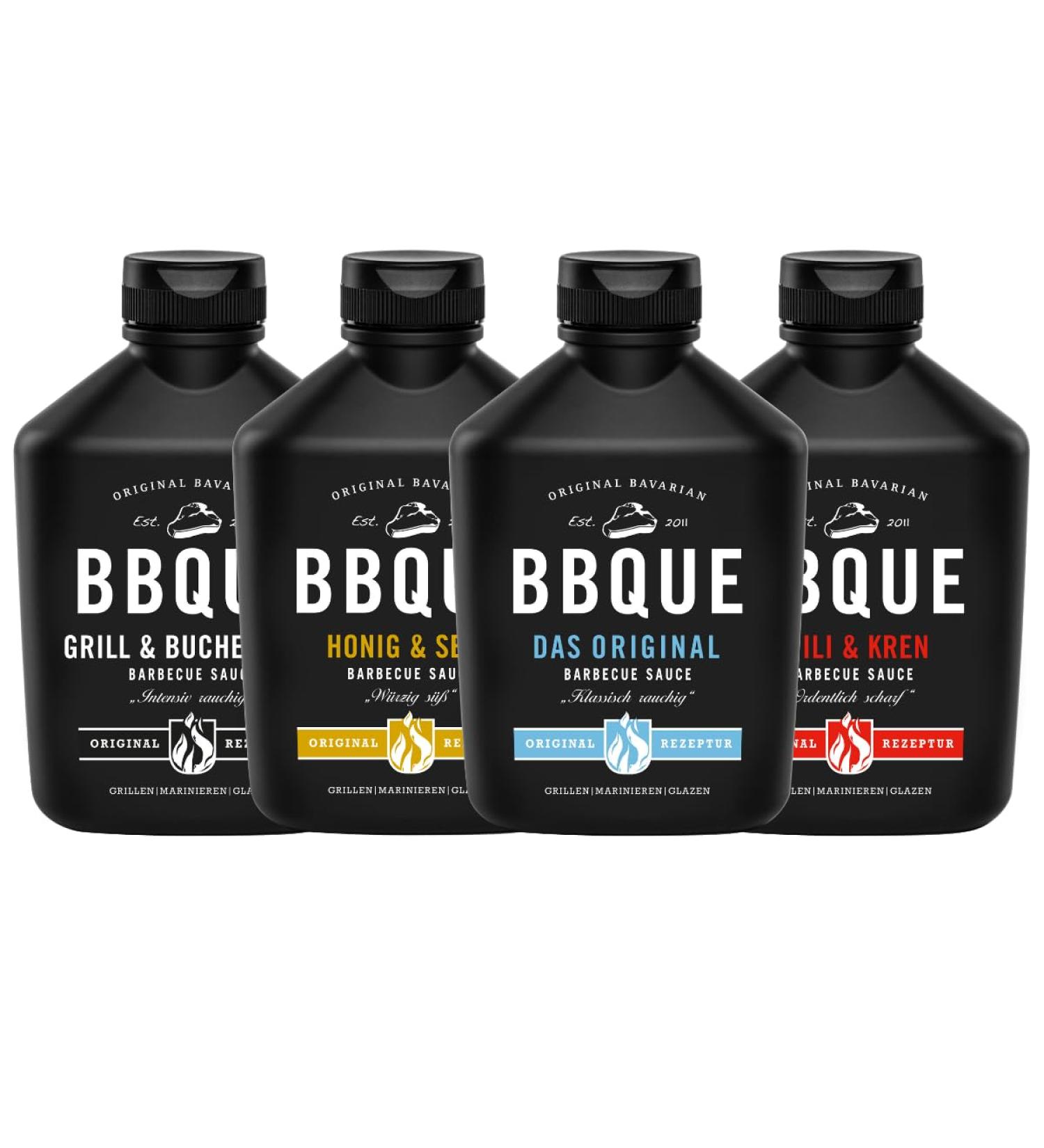 BBQUE Value Pack - Original Bavarian Barbecue Sauces Set of 4 | International Shipping - Buy Online on SooperMarket.com