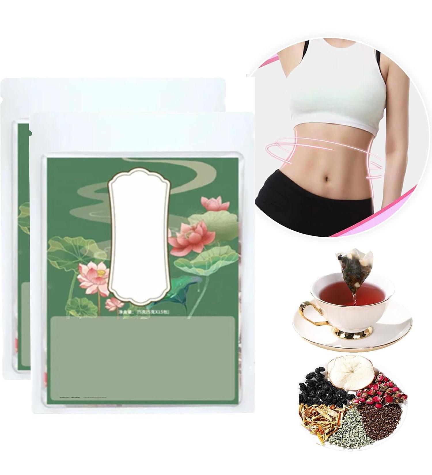Rose and Lotus Leaf and Health Tea Rose Lotus Leaf Intestinal Cleansing Health Tea Health Liver Care Tea Chinese Nourishing Liver Tea Nourishing Liver and Protecting Liver Tea (2 Box) - Buy Online on SooperMarket.com