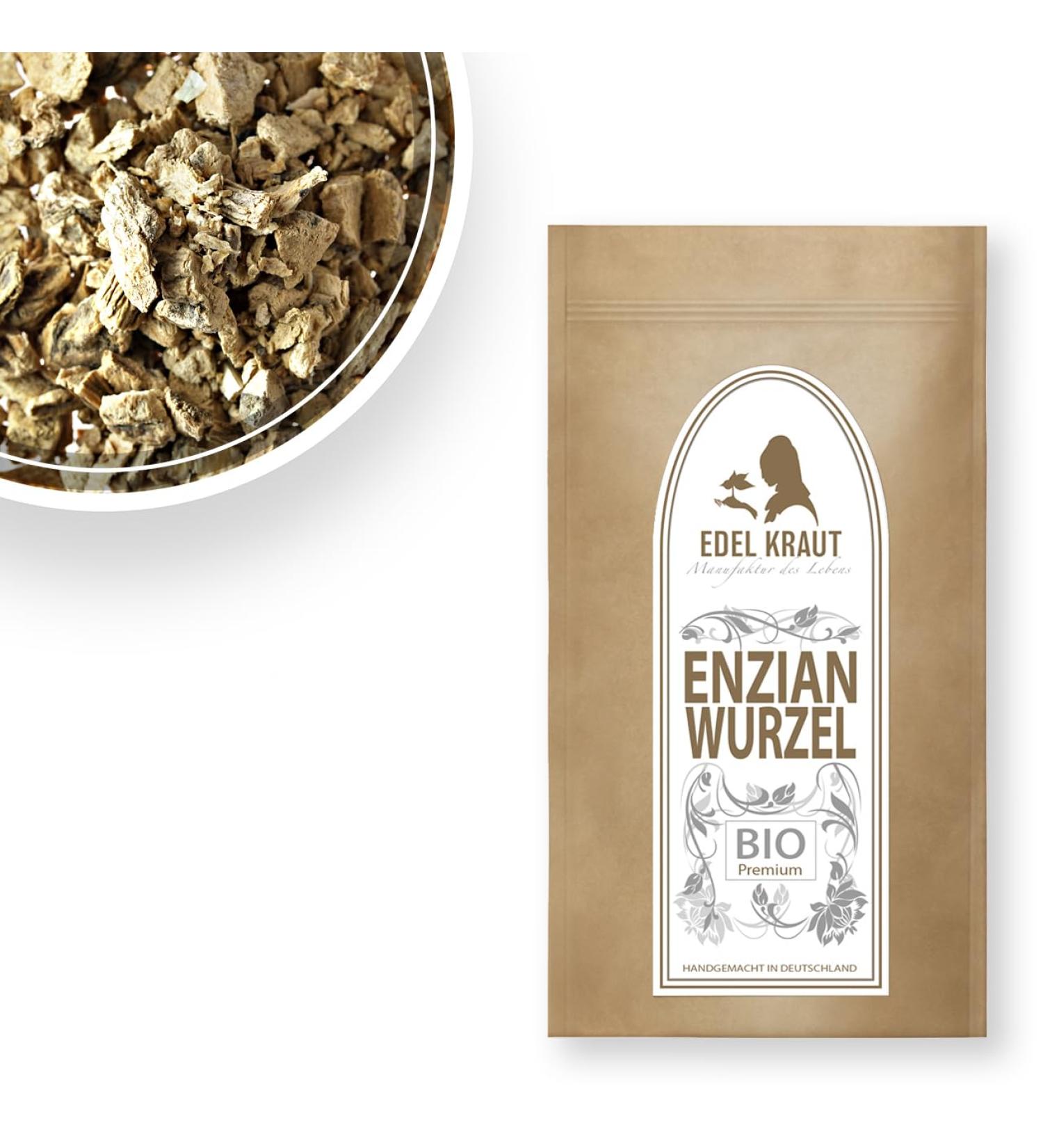 Organic Gentian Root Cut | EDEL KRAUT | Premium Yellow Gentian Root Tea 250g - International Shipping Available - Buy Online on SooperMarket.com