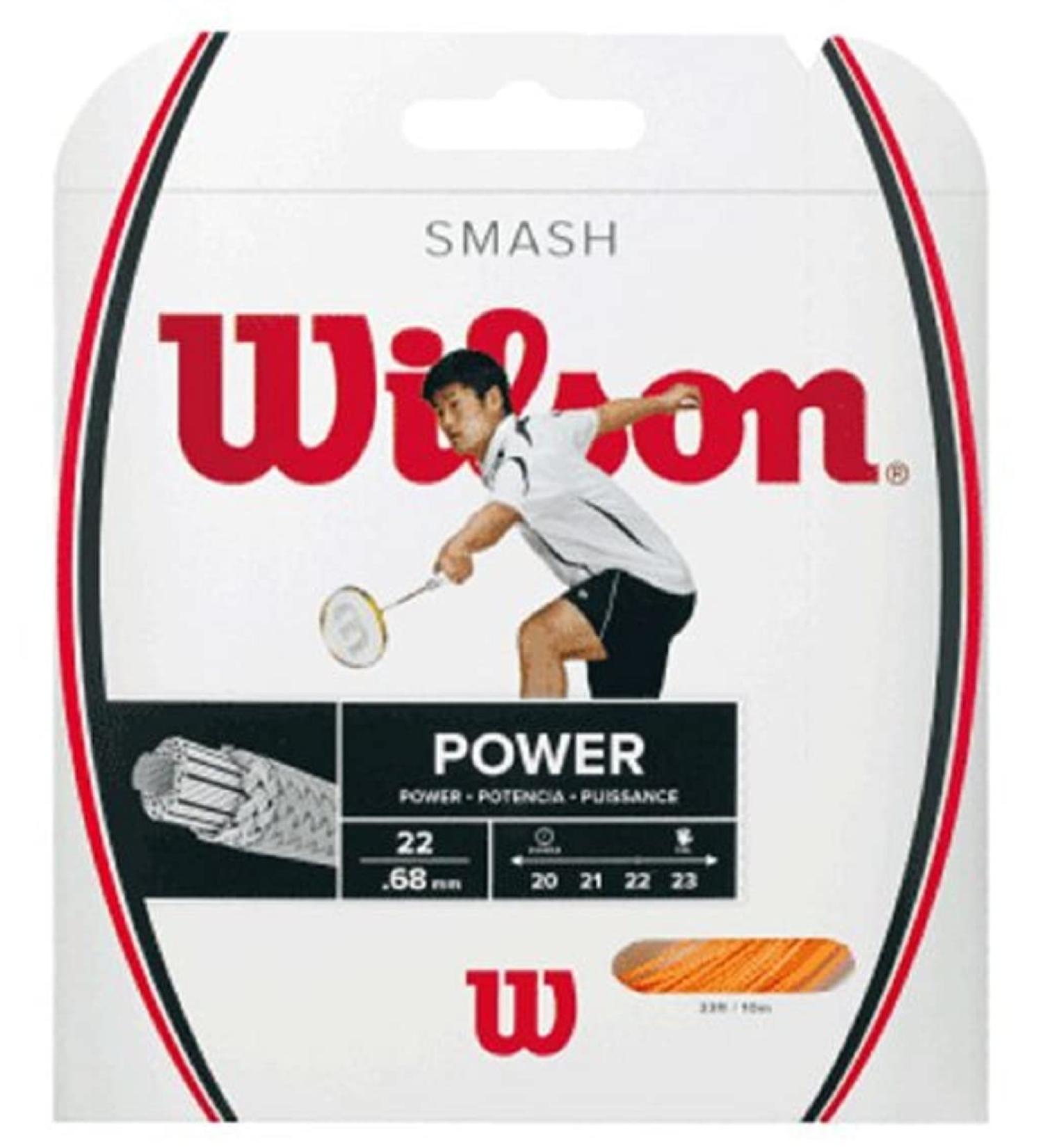 Wilson Smash 66 Badminton Strings 10m - Unisex Orange | Premium Quality & International Shipping - Buy Online on SooperMarket.com