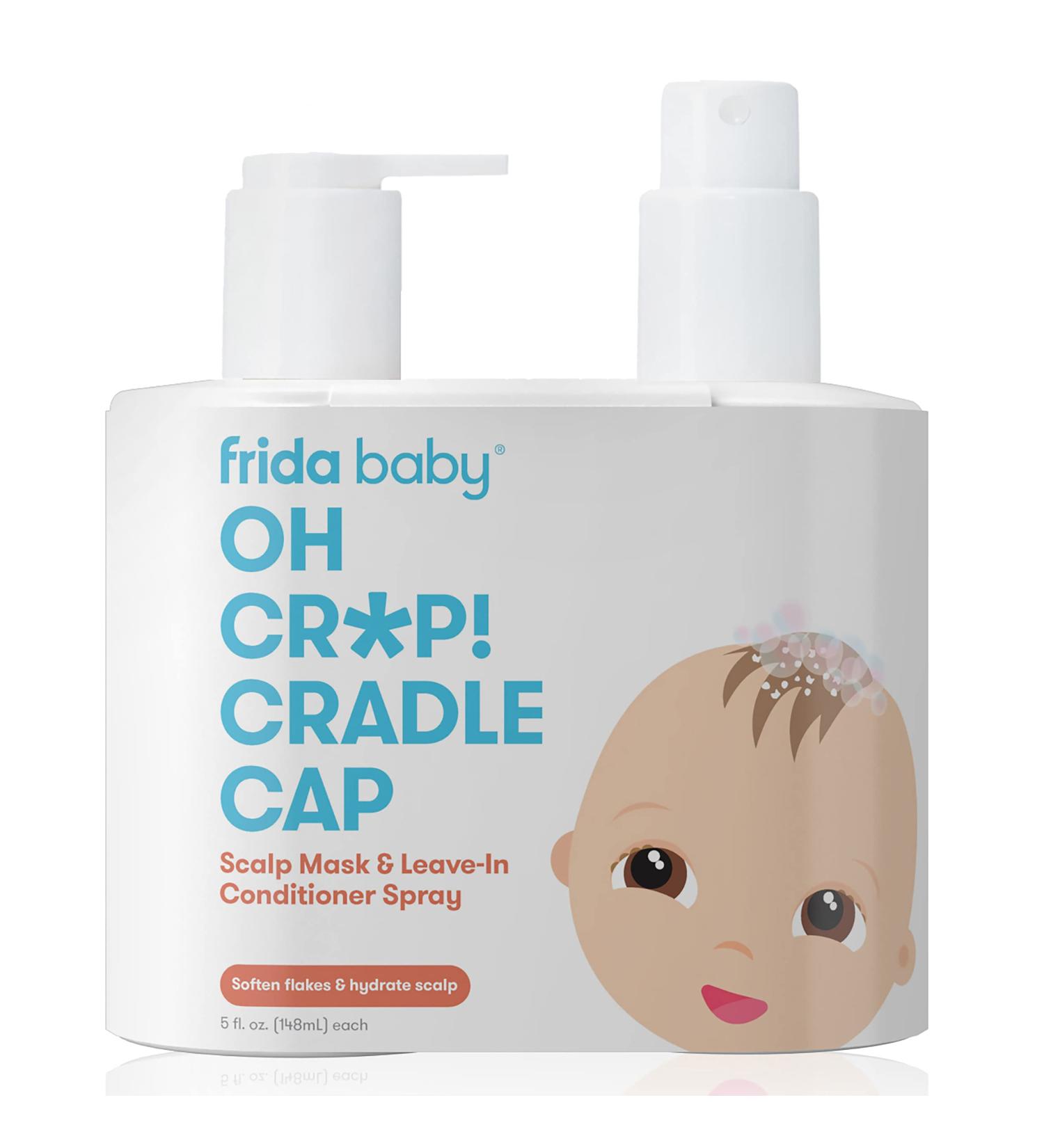Frida Baby Cradle Cap Flake Fixer Scalp Spray + Mask Duo - Soothes Baby's Scalp, Prevents Dryness & Flakes - Buy Online on SooperMarket.com