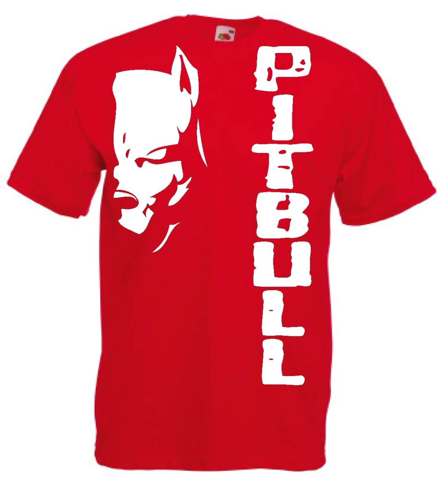 Generico t-Shirt Pitbull Fight Dog Kickboxing Boxing Gift Idea 12 Colors also for Children M Red