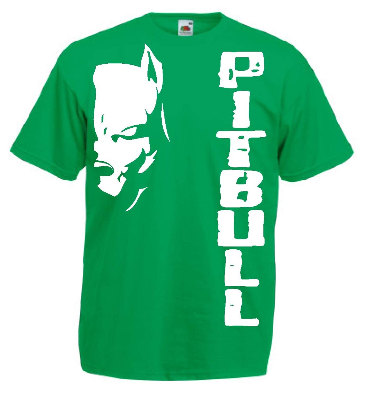 Generico t-Shirt Pitbull Fight Dog Kickboxing Boxing Gift Idea 12 Colors also for Children XXL Green