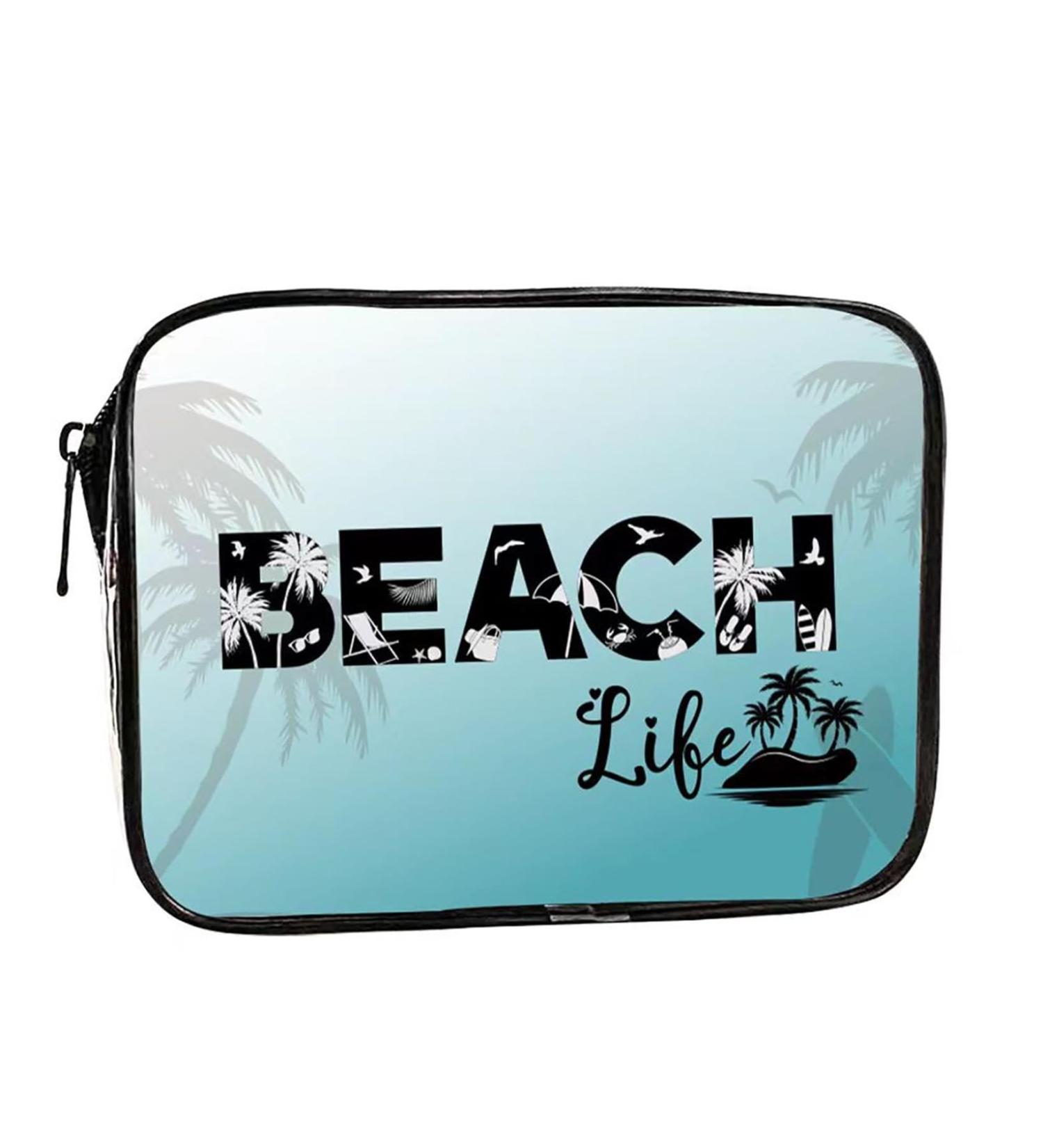Makeup Organiser Make Up Bag: Clear PVC Travel Makeup Bag - Bag Portable Printed Cosmetic Bags for Women Girls - - Easy Clean Lightweight Perfect for Toiletries Cosmetics (G) - Buy Online on SooperMarket.com