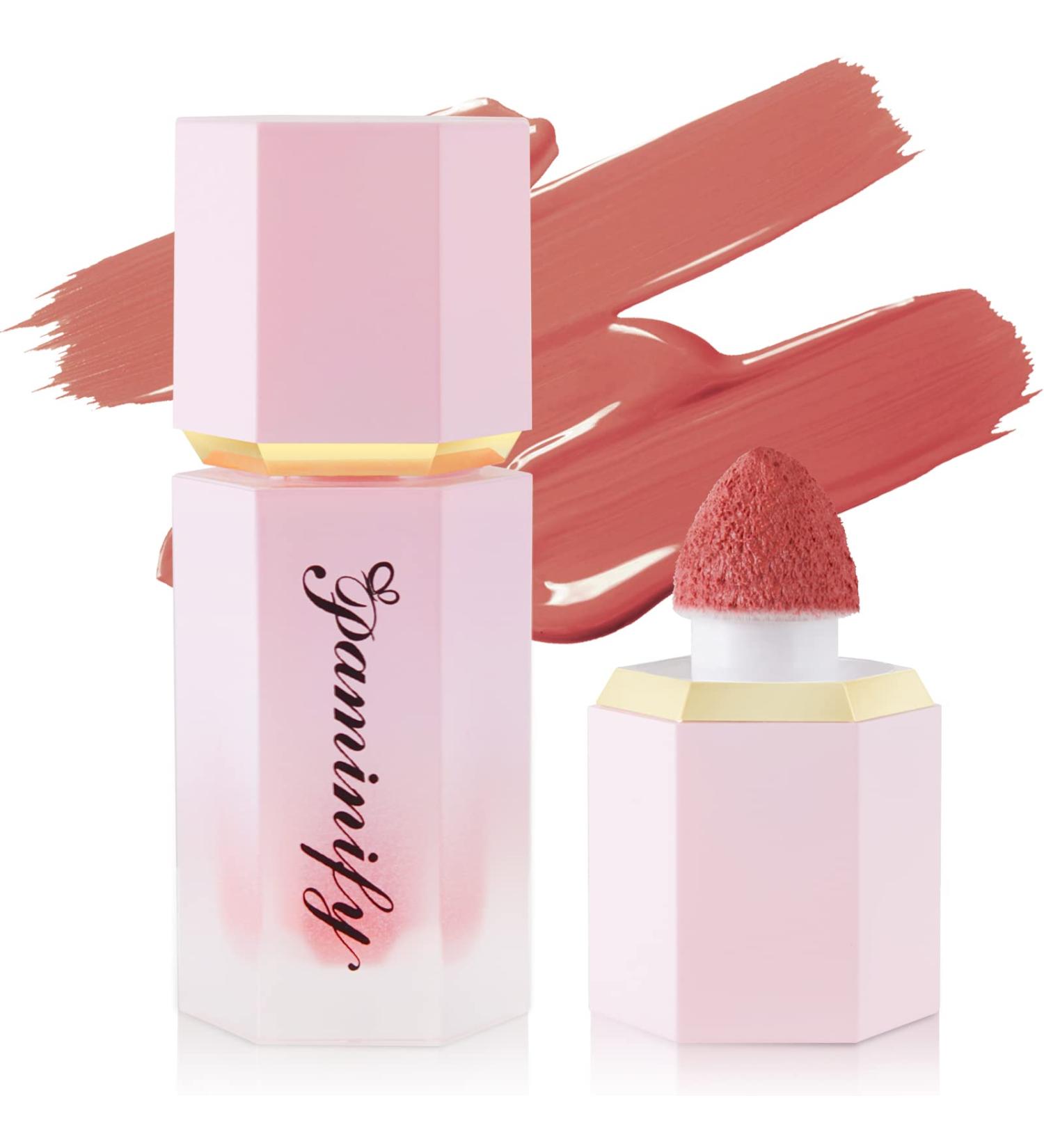 Paminify Soft Cream Liquid Blush - Lightweight Dewy Blush Stick, Peach Pink Shade, Moisturizing & Cruelty-Free - Buy Online on SooperMarket.com
