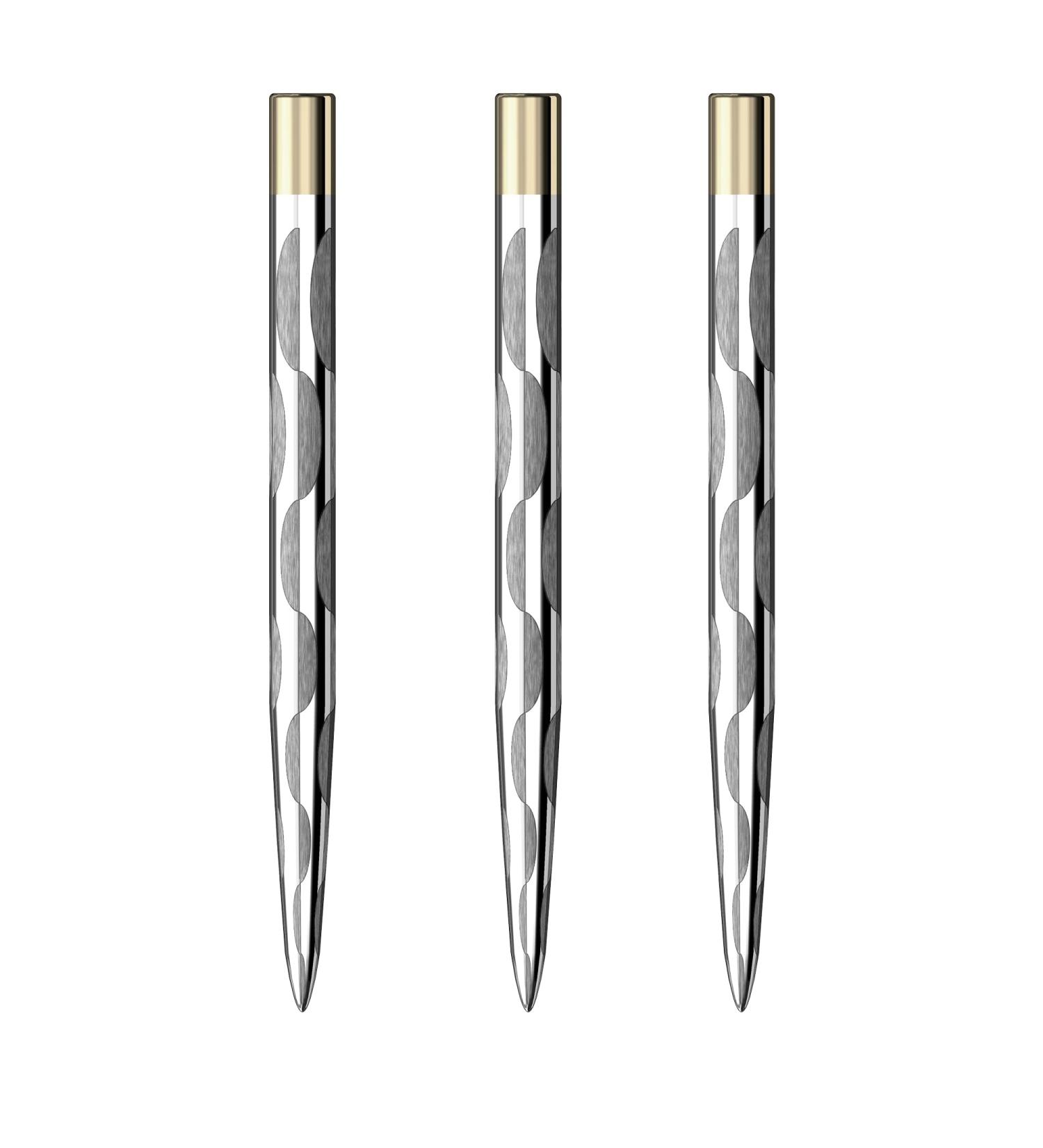 Mission Darts Laser Plus Lasered Steel Tip Points | Solid Arc |Multiple Colours and sizes 38mm Solid Arc