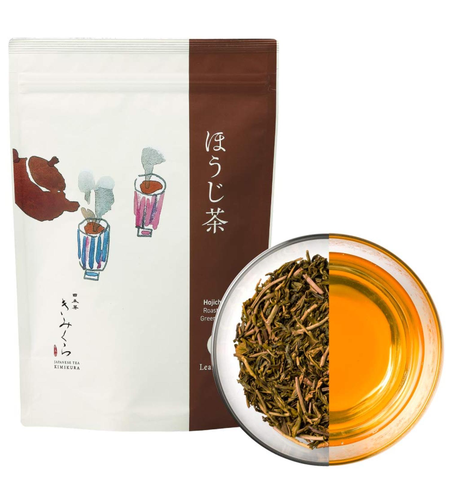Hojicha Roasted Green Tea -Deep Roasted Loose leaf 100g/3.5oz -from JAPAN | Japanese Tea KIMIKURA - Buy Online on SooperMarket.com