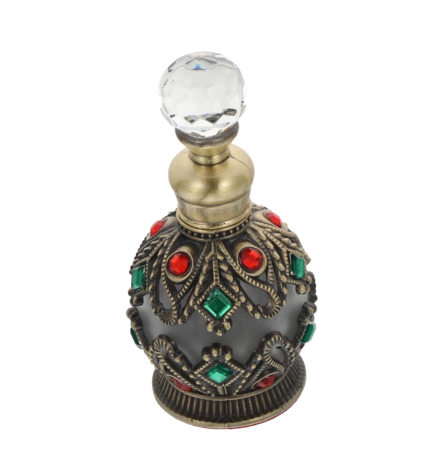 PLAFOPE Essential Oil Bottle Travel Container Diamond Inlaid Bottle Mini Perfume Bottle Toiletry Containers Refillable Perfume Bottle Diamond Inlaid Perfume Holder Perfumes Alloy - Buy Online on SooperMarket.com