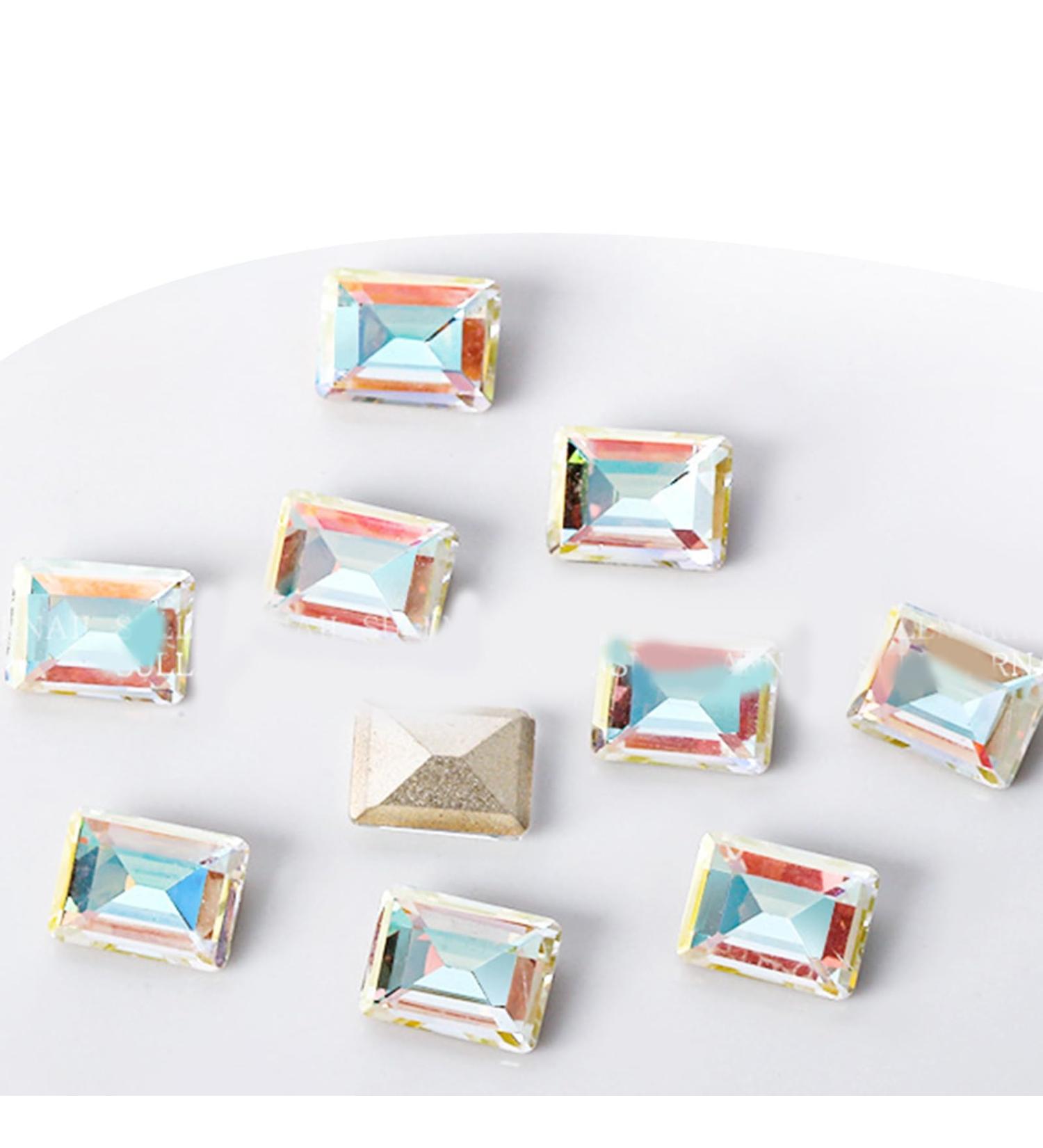 Crystal Nail Rhinestones Clear Nails Stones 10Pcs Pointed Back Rhinestones Diamond for Nail Art Supplies Nail Rhinestones and Kit Nail Rhinestones for Acrylic Nails Nail Rhinestones ND950 - Buy Online on SooperMarket.com