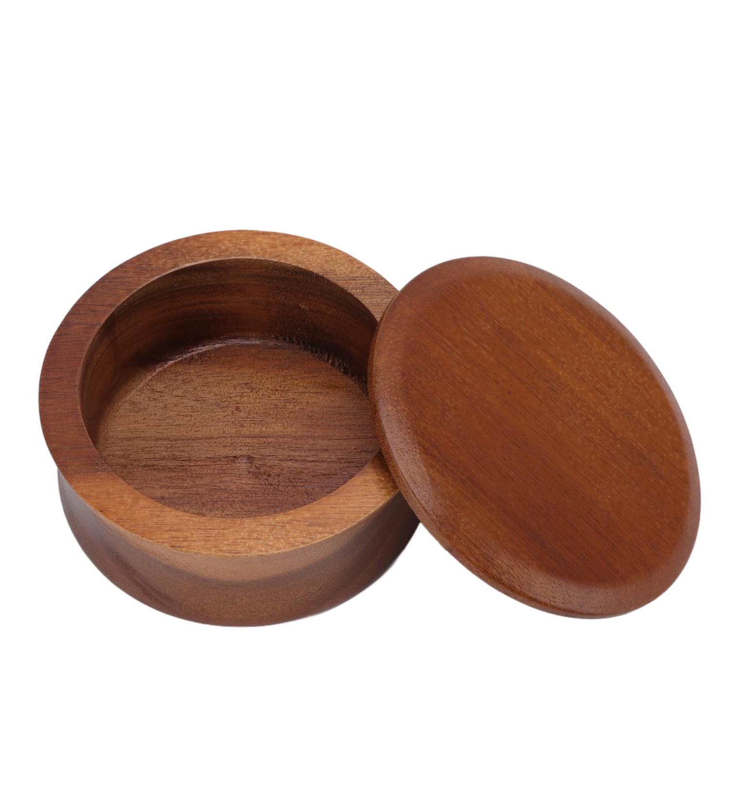 Wooden Shaving Soap Bowl with Lid - Classic Men s Wet Shave Bowl | Easy to Use & International Shipping - Buy Online on SooperMarket.com