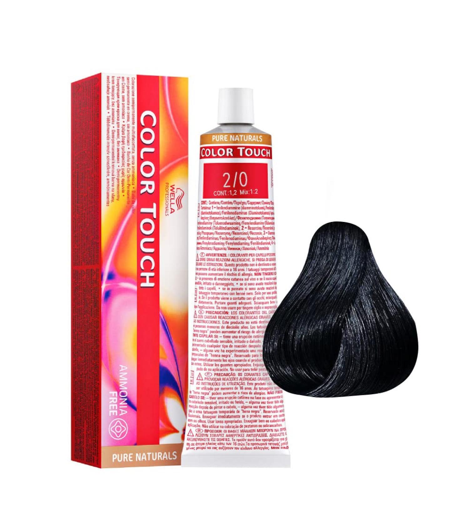 Wella Professionals Color Touch Semipermanent Haircolor Number 2/0 Number 2/0 60 ml (Pack of 1)