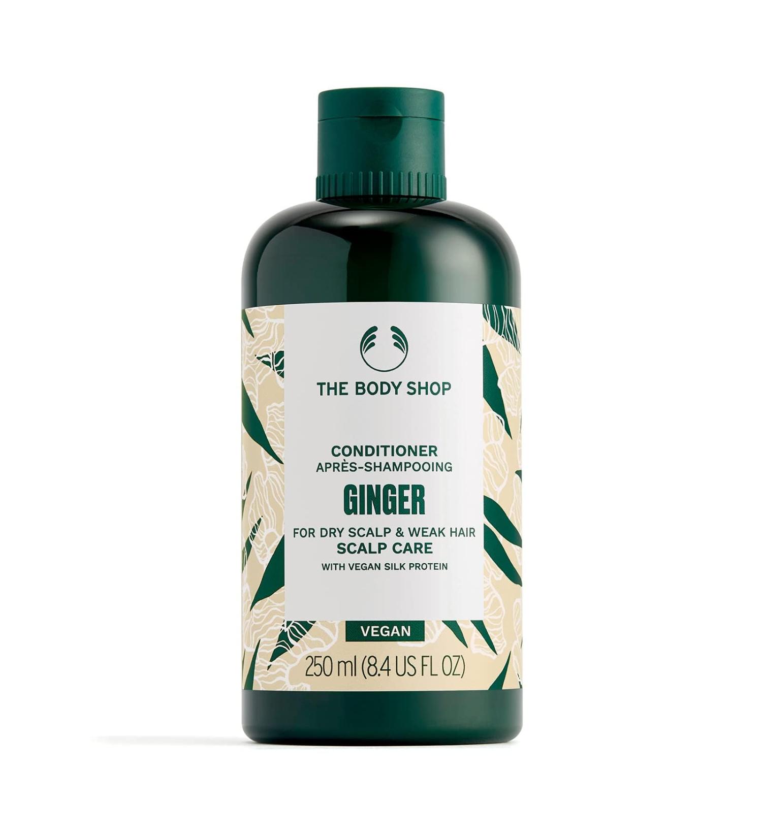 The Body Shop Ginger Scalp Care Conditioner 250ml | Vegan Solution for Dry Scalp & Weak Hair - Buy Online on SooperMarket.com