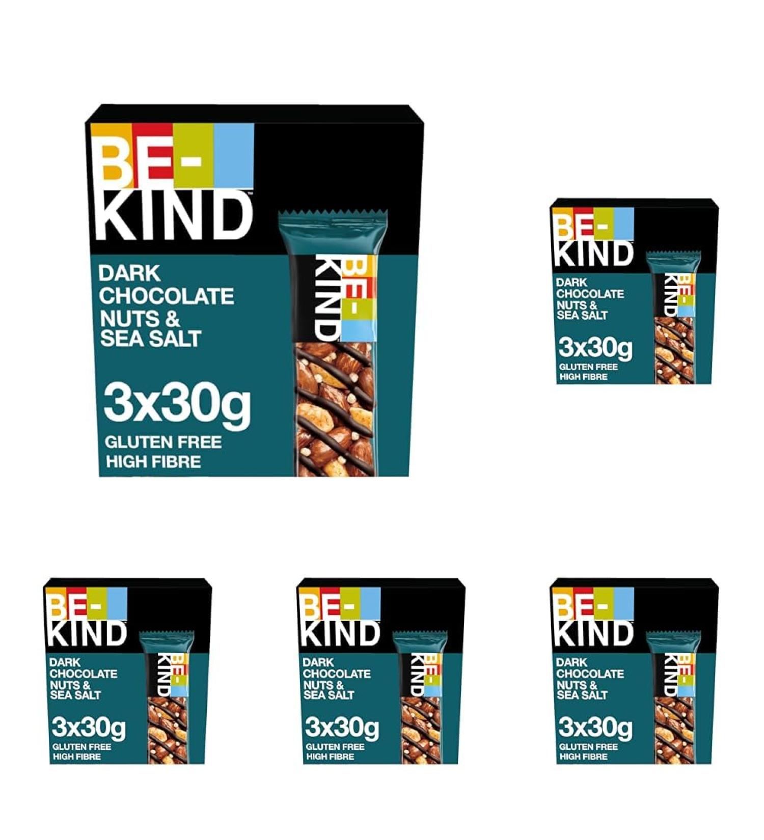 Kind Dark Chocolate Cereal Bar - Gluten Free Snack with Nuts & Sea Salt 3 x 30g (15 Pack) | International Shipping - Buy Online on SooperMarket.com