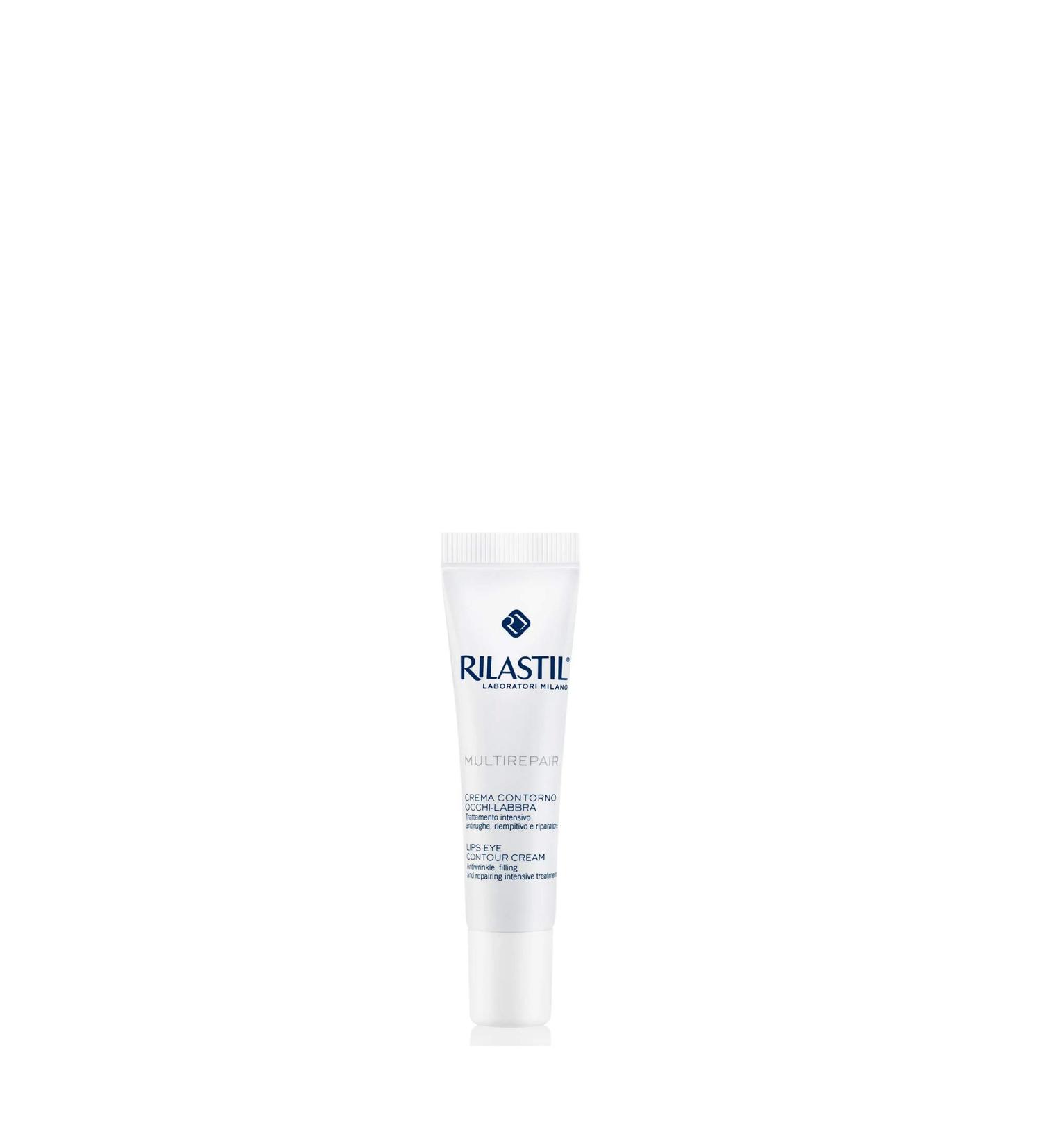 Rilastil Multirepair Eye and Lip Contour Cream - 15ml | Anti-Aging Skincare - Buy Online on SooperMarket.com