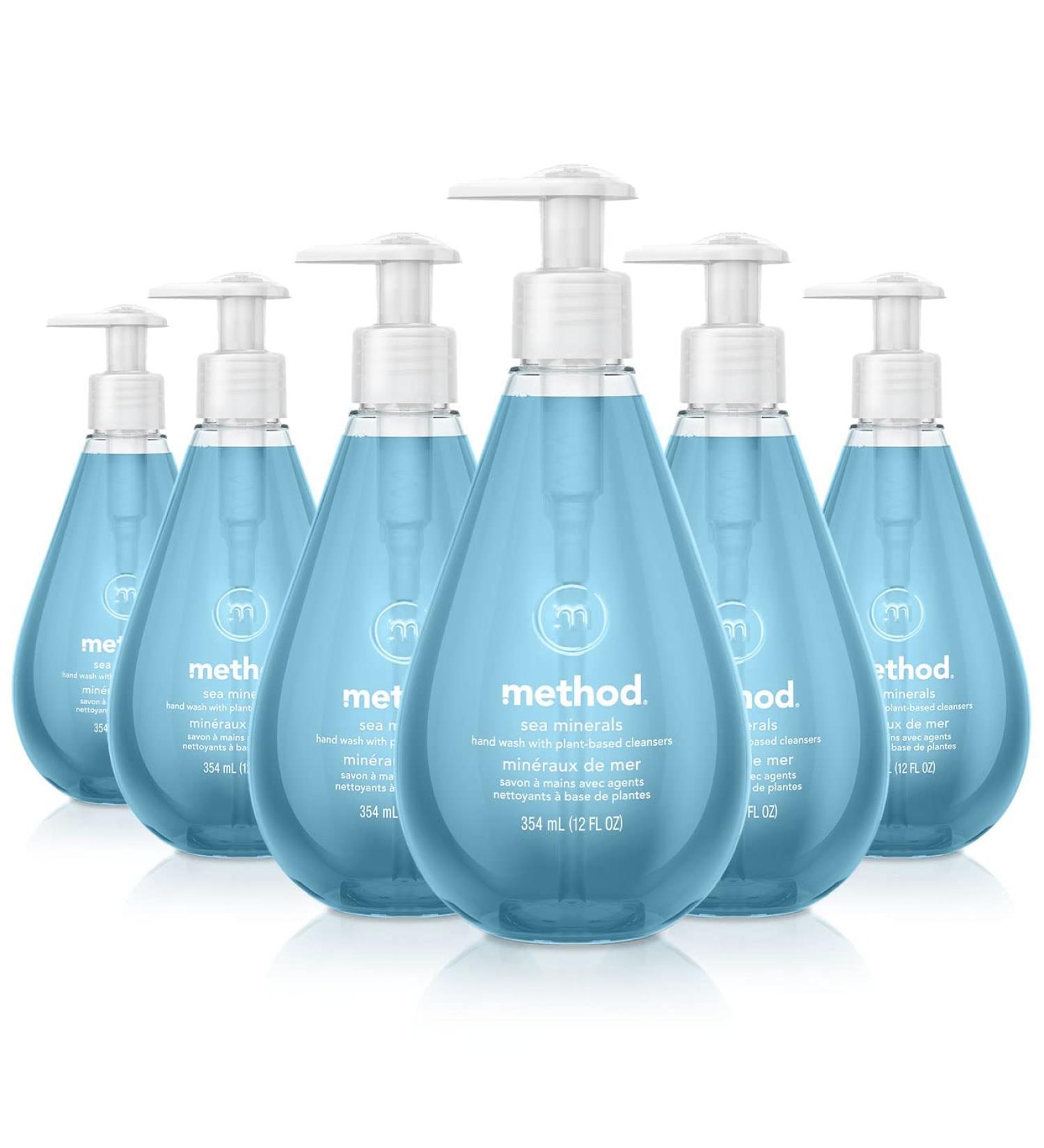 Method Gel Hand Soap Sea Minerals 12 Fl Oz (Pack of 6) - Biodegradable Formula - Buy Online on SooperMarket.com