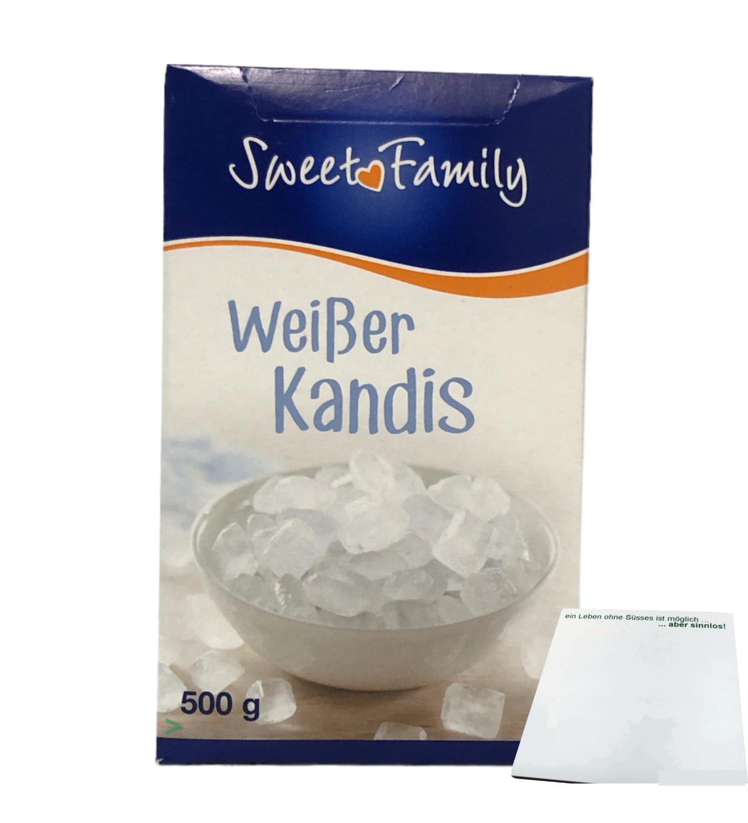 Nordzucker Sweet Family Kandis White Rock Sugar 500g - Premium Crystal Candy for Perfect Desserts & Beverages - International Shipping Available - Buy Online on SooperMarket.com