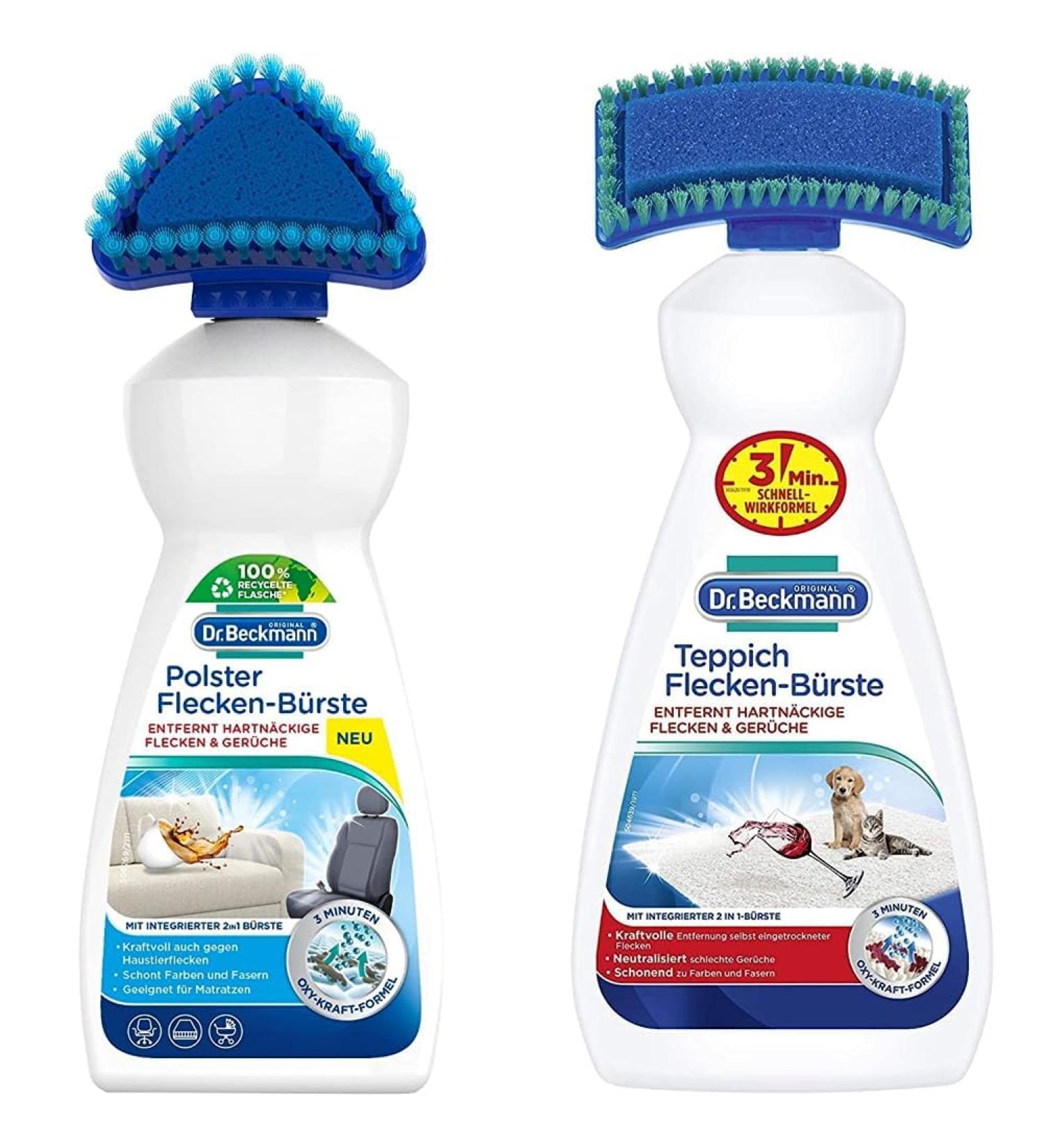 Dr. Beckmann Upholstery & Carpet Stain Brush Set - Effective Stain Removal for Home & Carpet Cleaning - International Shipping Available - Buy Online on SooperMarket.com