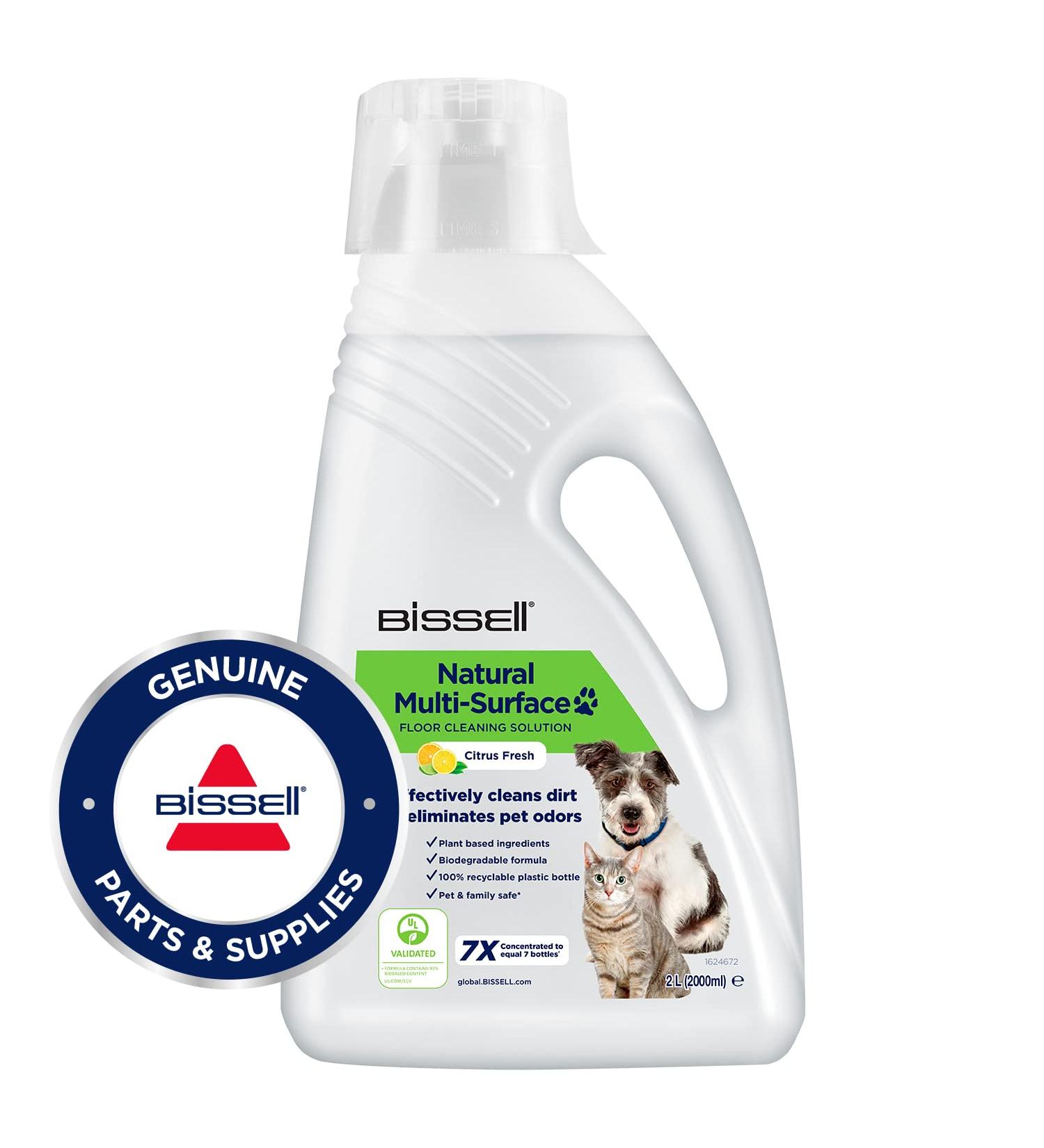 Bissell Natural Multi-Surface Pet Cleaner | 2L | Flower Scent | Safe for All Sealed Hard Floors & Carpets | Compatible with Crosswave Spinwave & Hydrowave | 31221 - Buy Online on SooperMarket.com