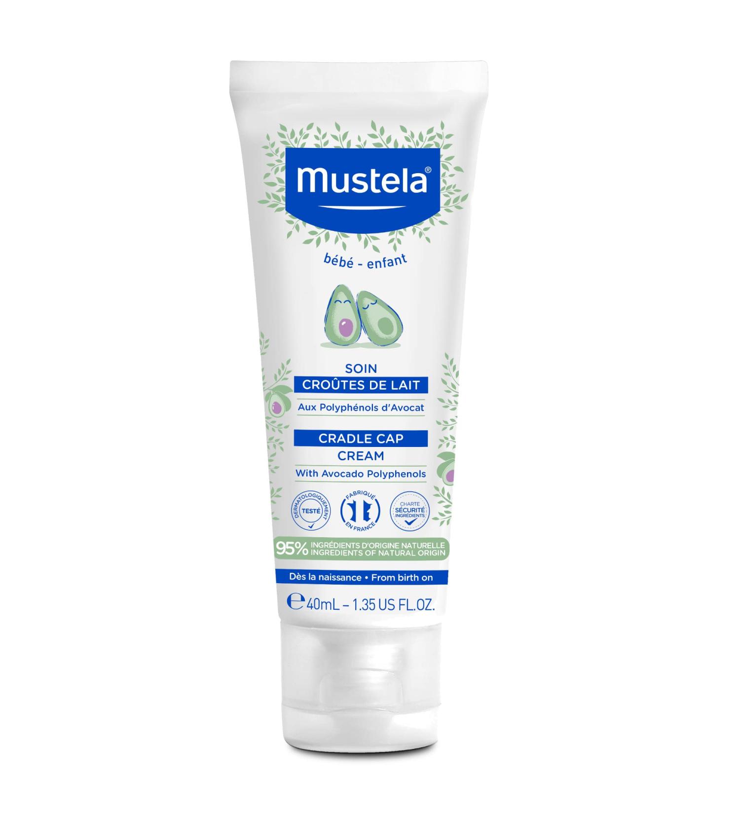 Mustela Cradle Cap Cream 1.35 fl oz - Gentle Relief for Baby's Scalp - Buy Online on SooperMarket.com