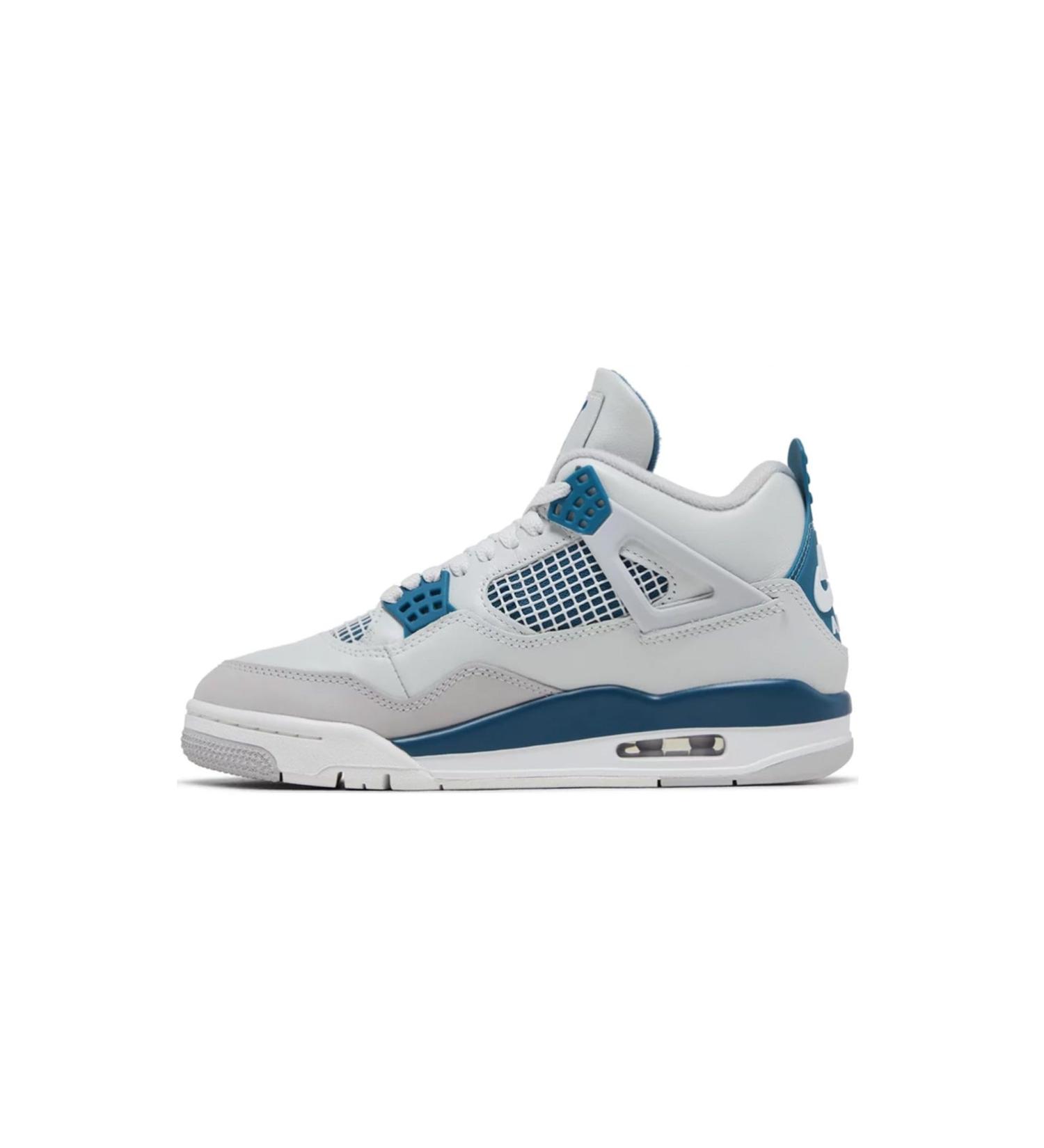 Buy AIR JORDAN 4 Retro Black/White-Metallic Silver 555028-001 Size 42.5 | International Shipping Available - Buy Online on SooperMarket.com